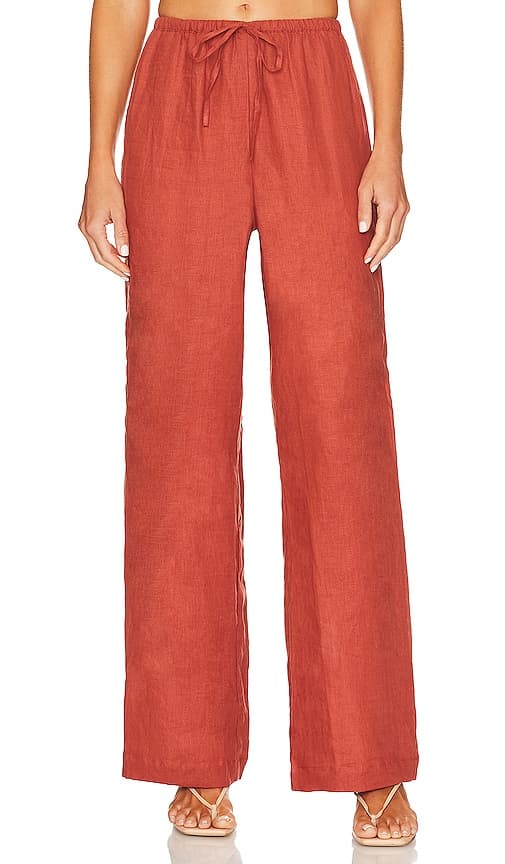 Le Pacifique Pants In Brick - Image 1