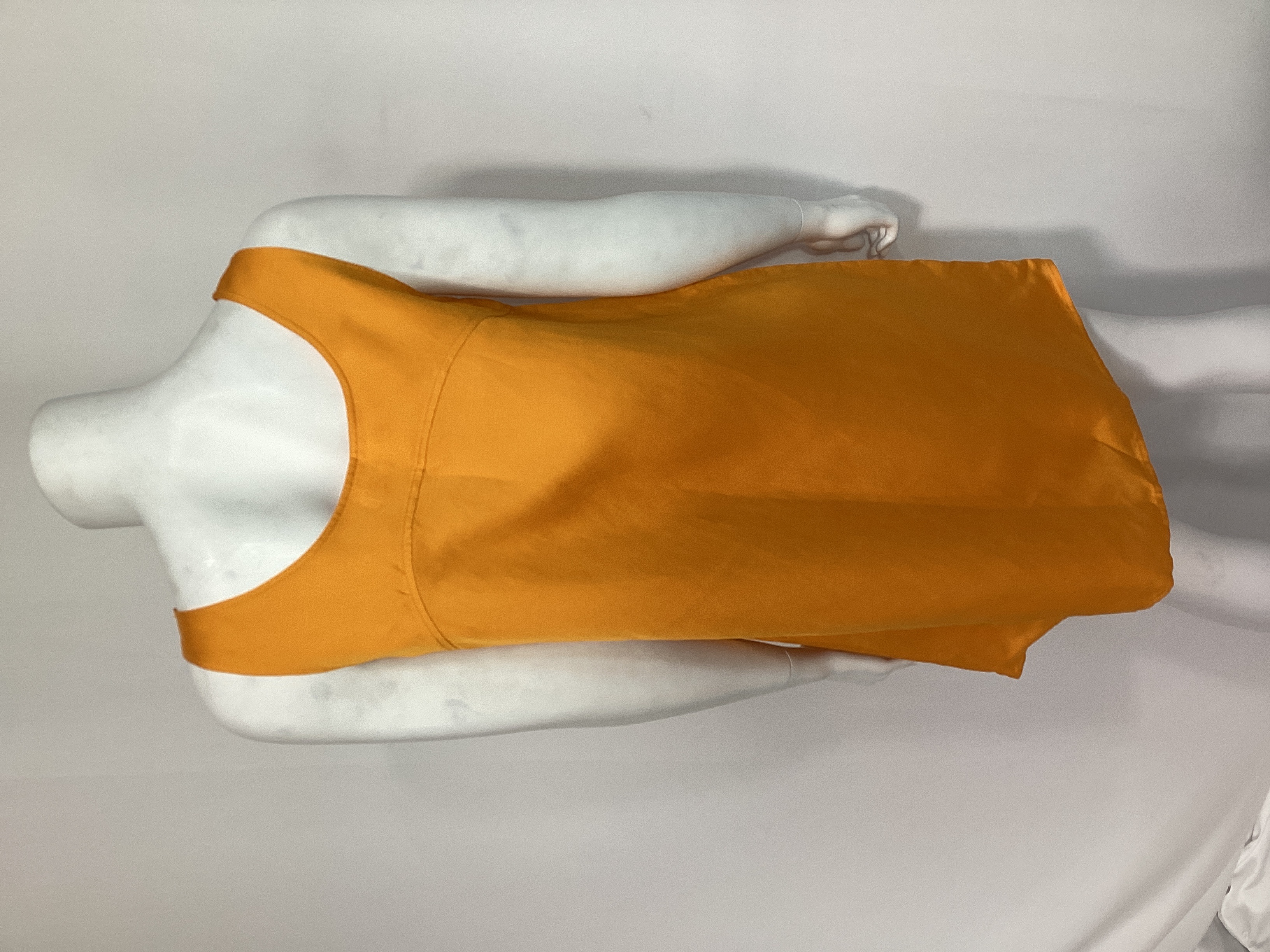 Micro Flare Dress In Nectarine - Image 2