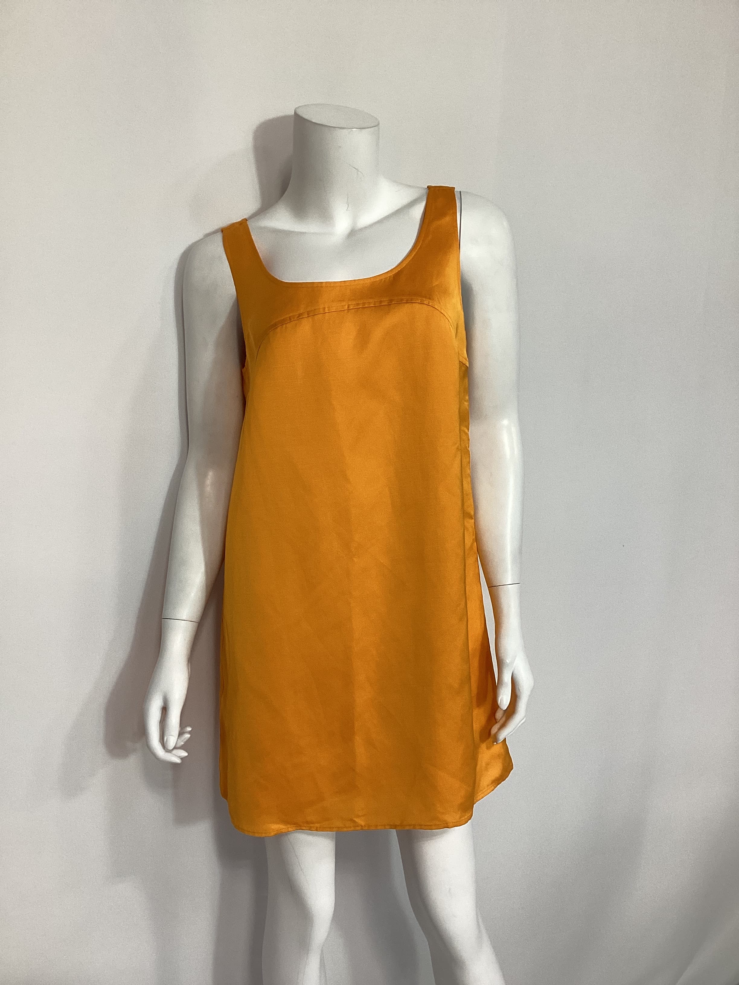 Micro Flare Dress In Nectarine - Image 3