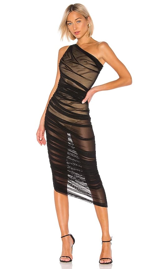 Diana Gown In Black Mesh - Image 1
