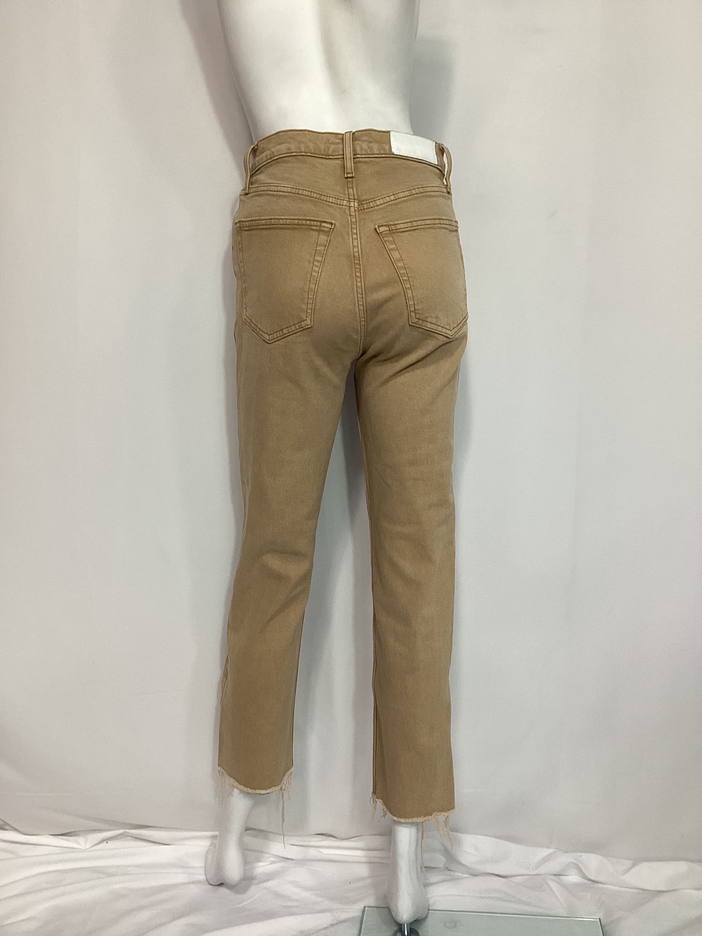 Originals 70s Ultra High Rise Stove Pipe In Washed Khaki - Image 2