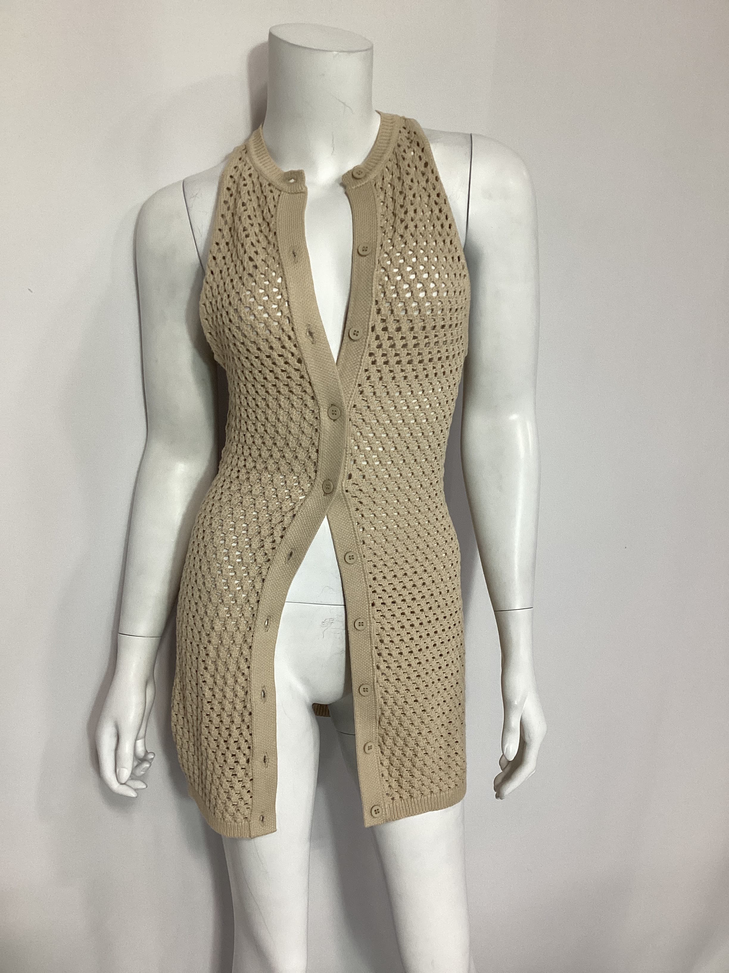 Tilli Knit Crochet Vest Top - Image 4