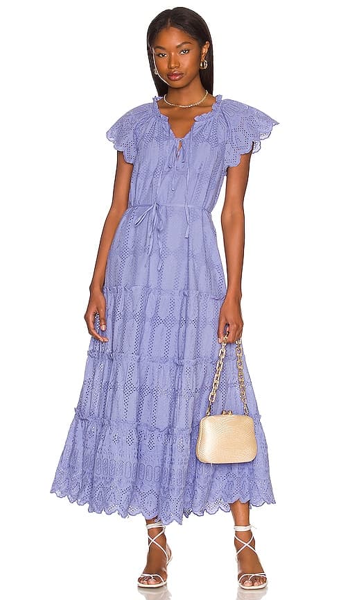 Mallory Ankle Dress In Sky - Image 1