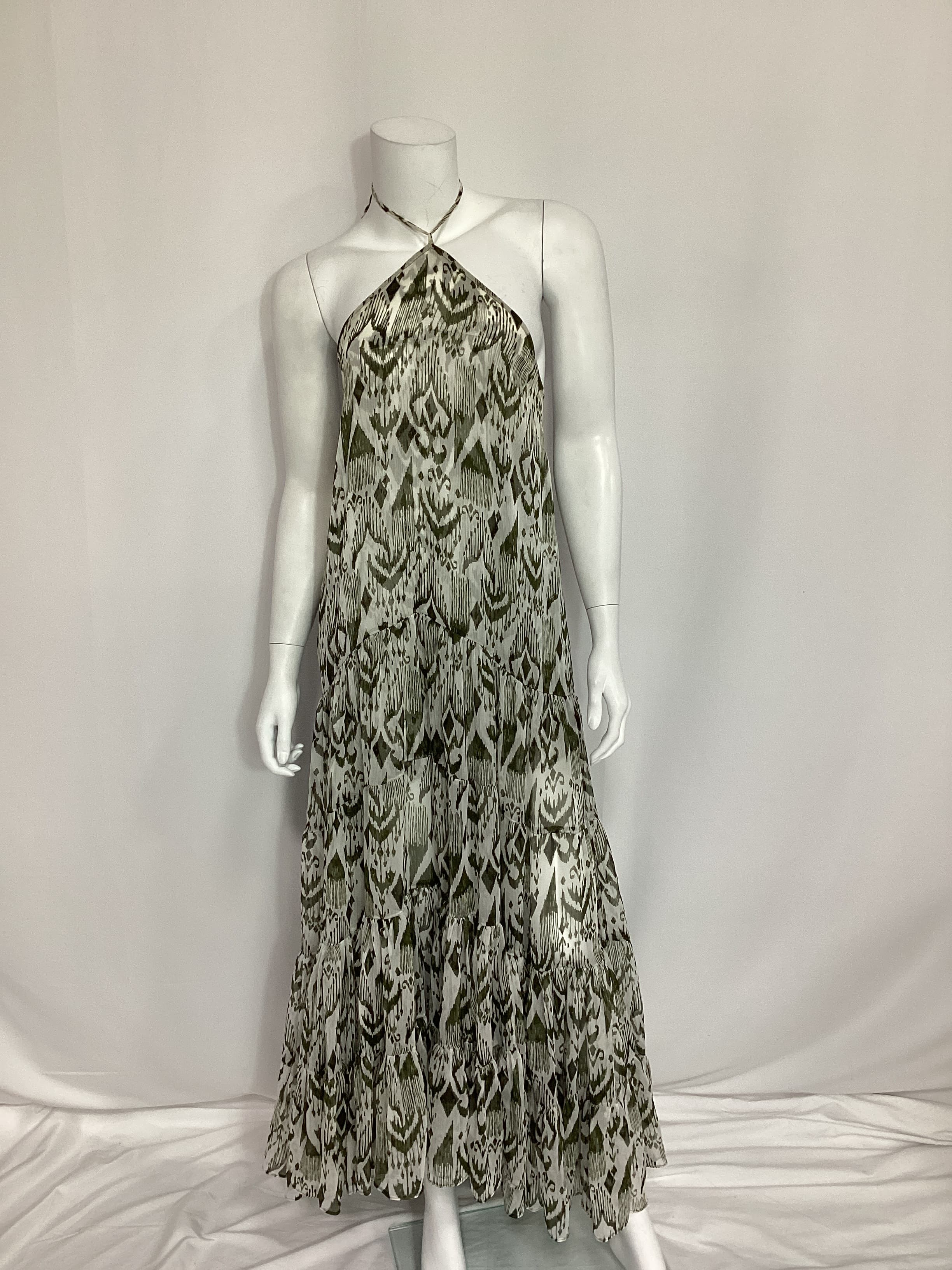 Andromeda Dress In Spring Ikat - Image 4