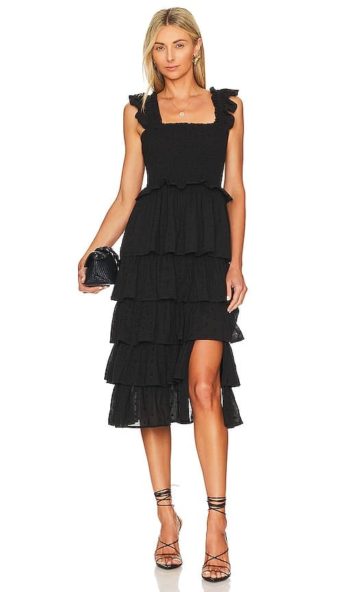 Jude Midi Dress In Black - Image 1