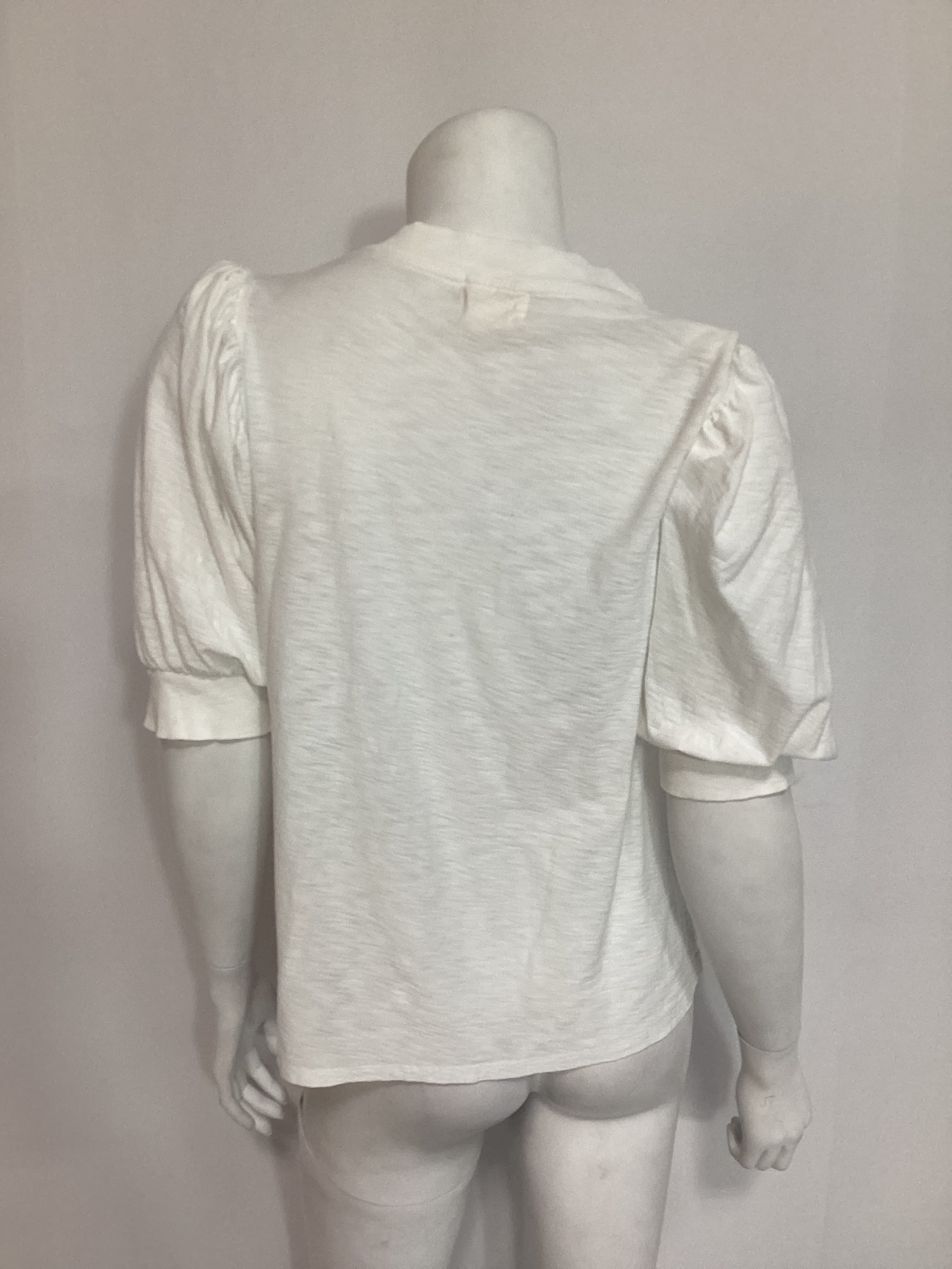 Lou Peasant Top In White - Image 2
