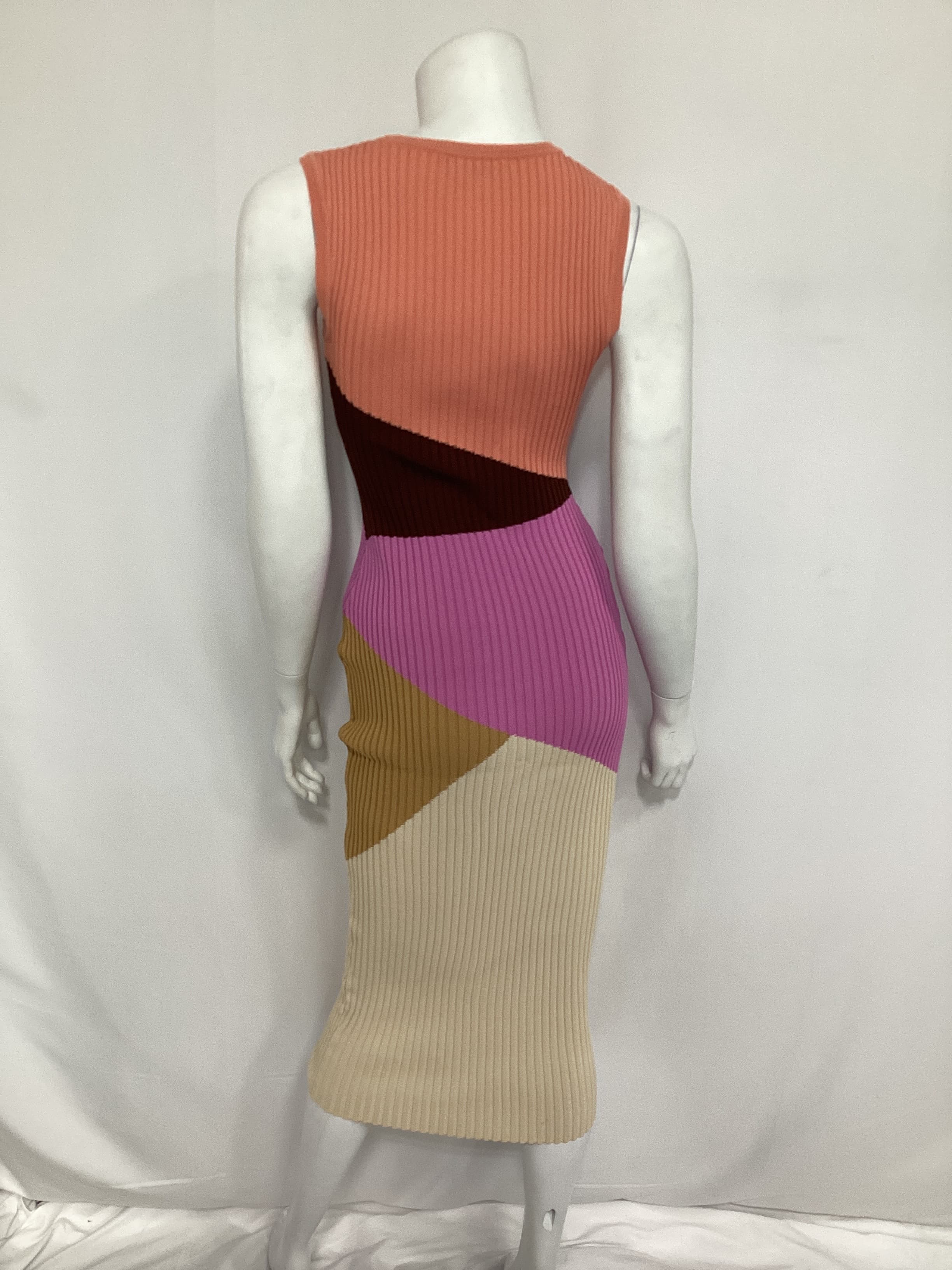 Evie Knit Sleeveless Midi Dress In Multi - Image 2