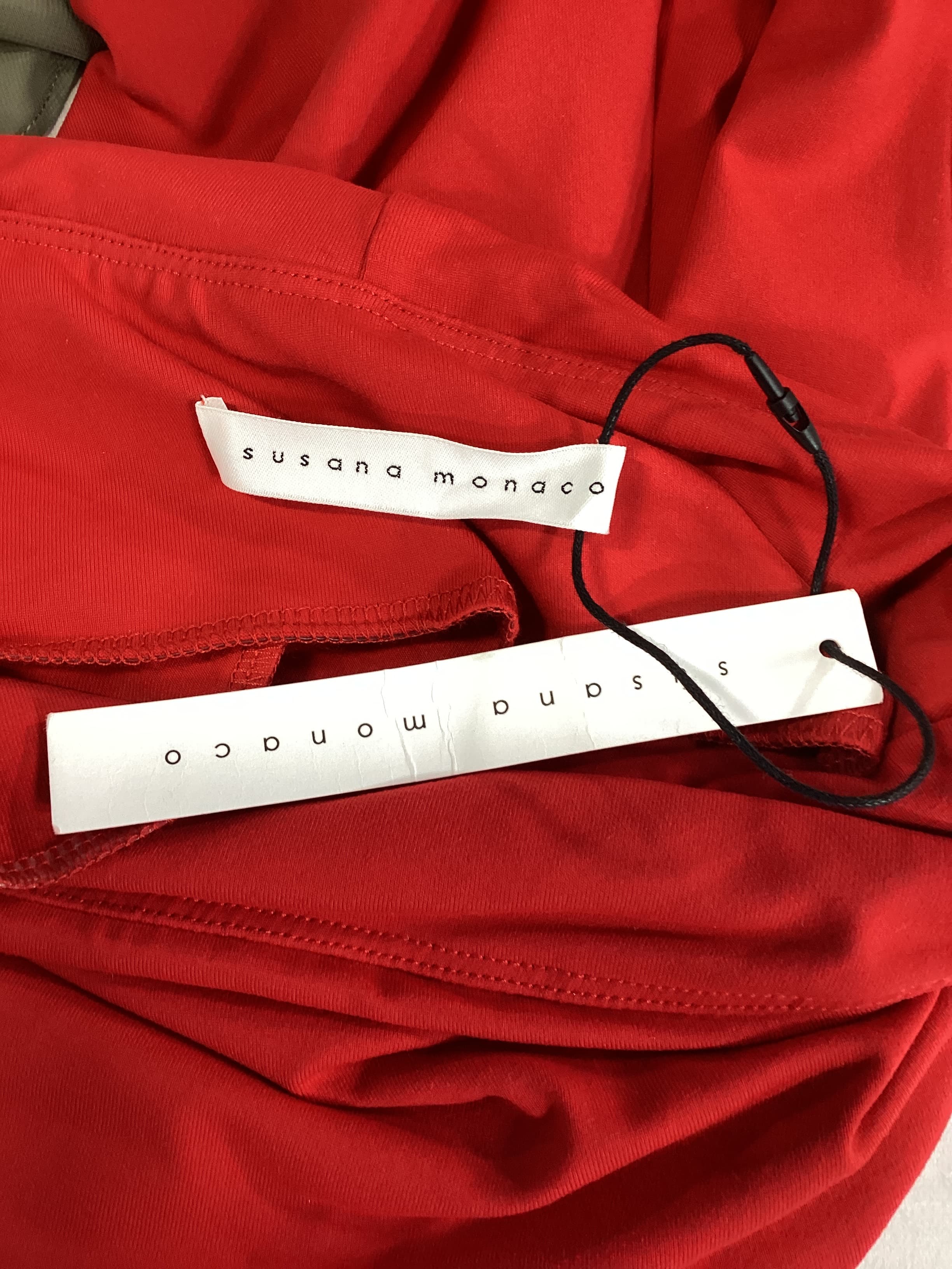 Strapless Hi Low Dress In Perfect Red - Image 4