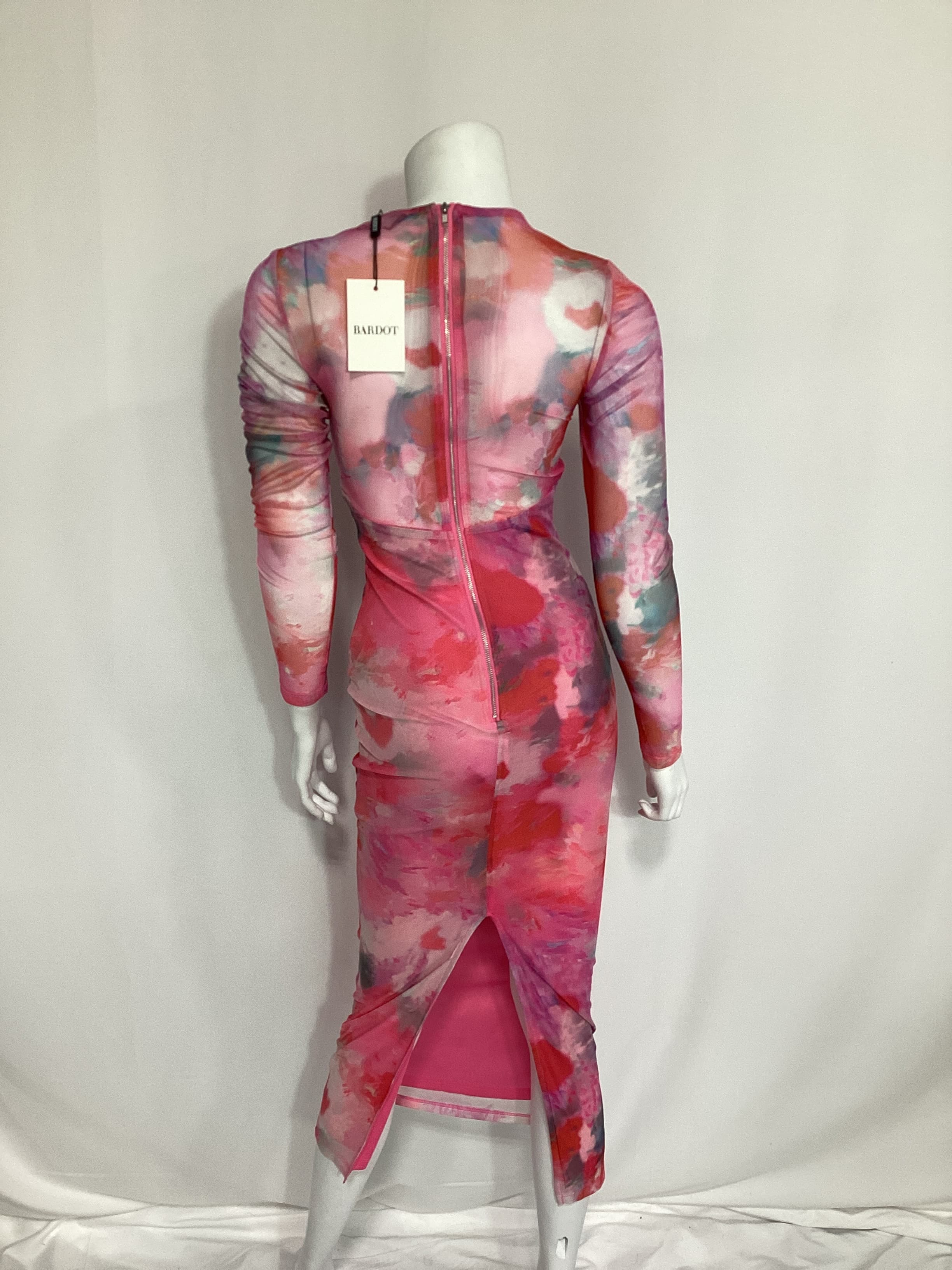 Lena Mesh Midi Dress In Wildflower - Image 2