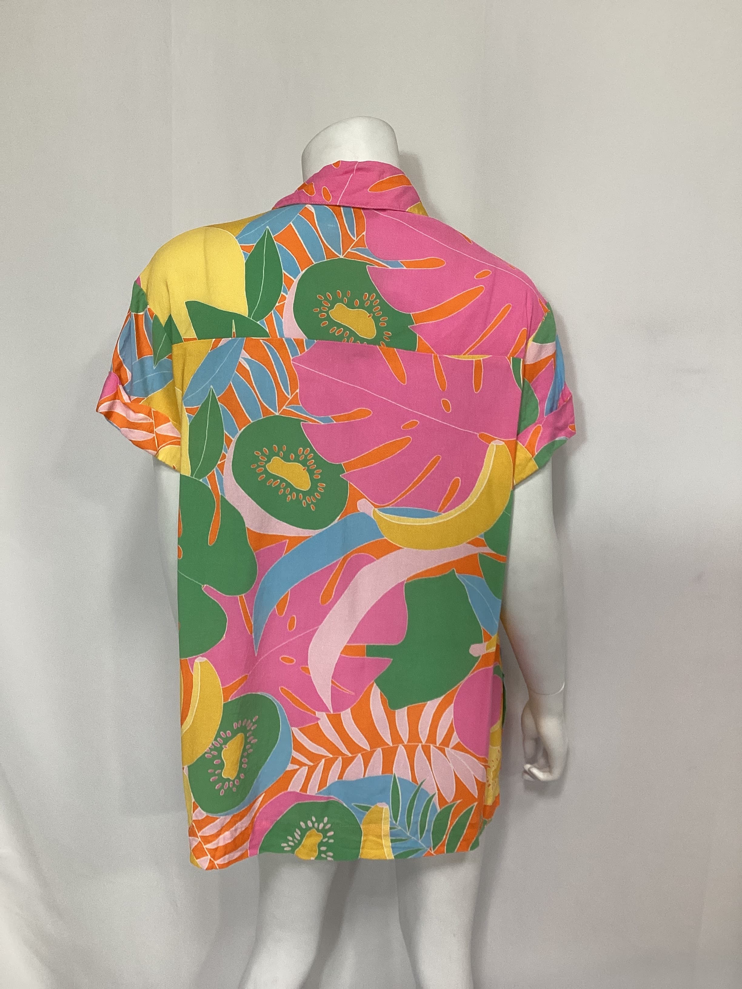 Parker Button Down In Tropical Fruit - Image 3