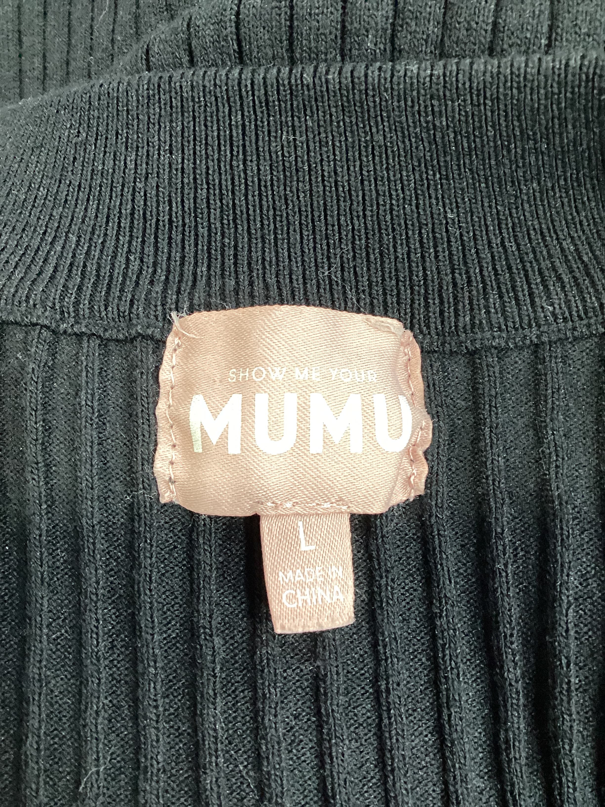 Charlie Zip Sweater In Black Rib Knit - Image 4
