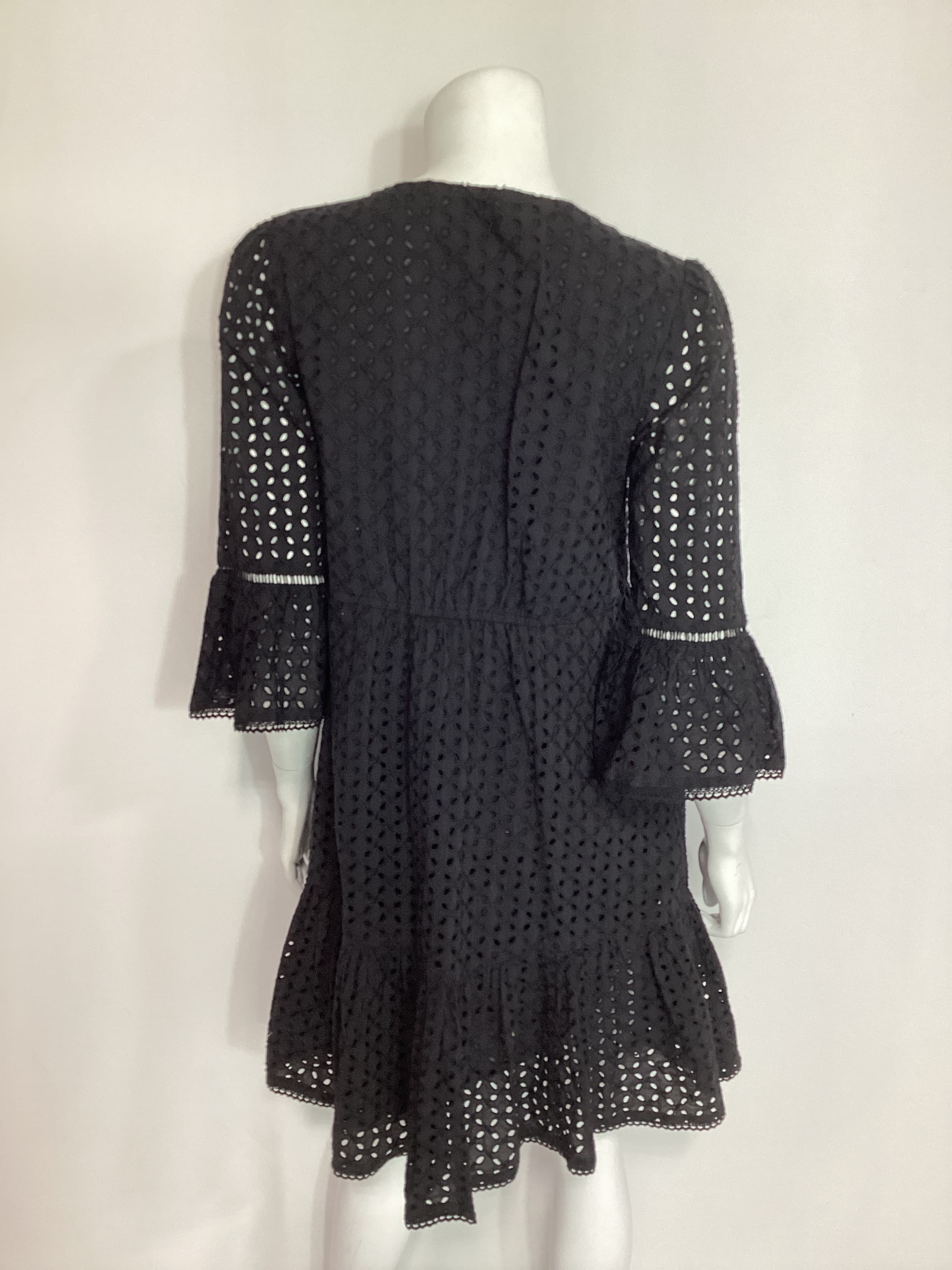 Bell Sleeve Eyelet Mini Dress - Image 3