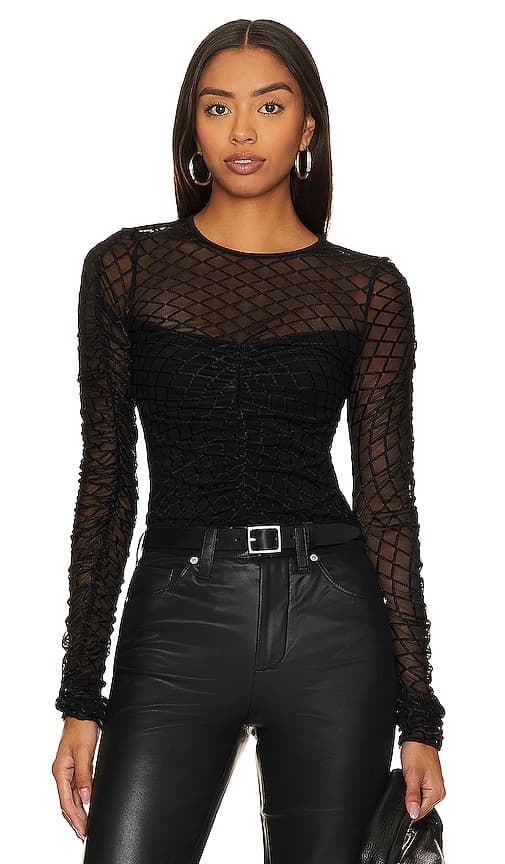 Safira Top In Black - Image 1