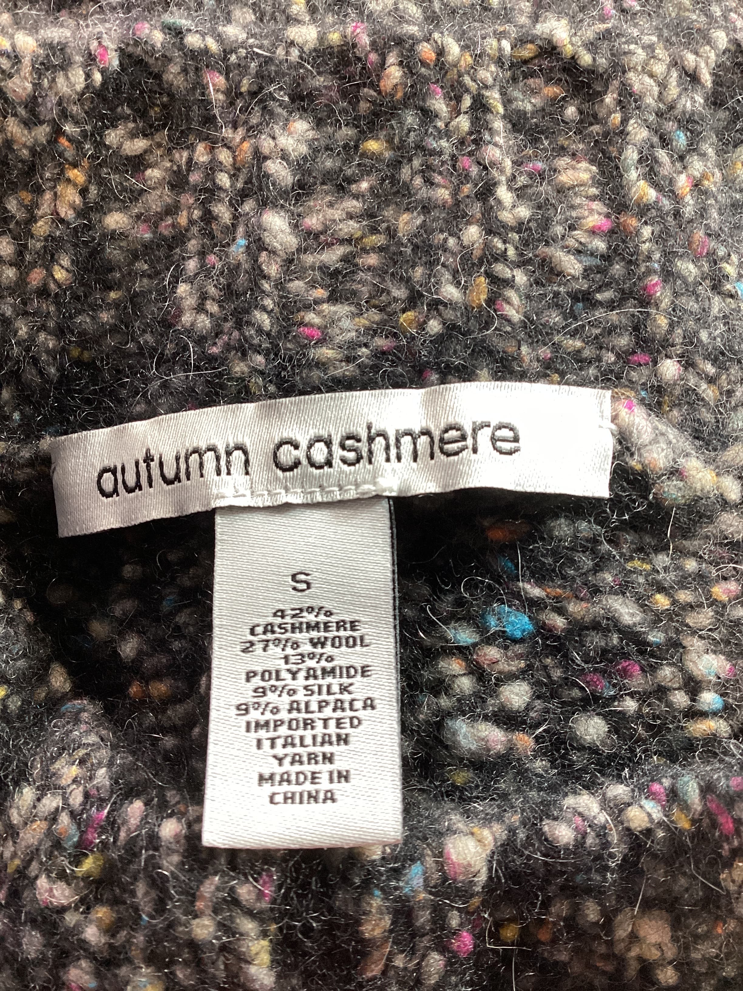 Tweed Fringed Poncho In Constellation - Image 4
