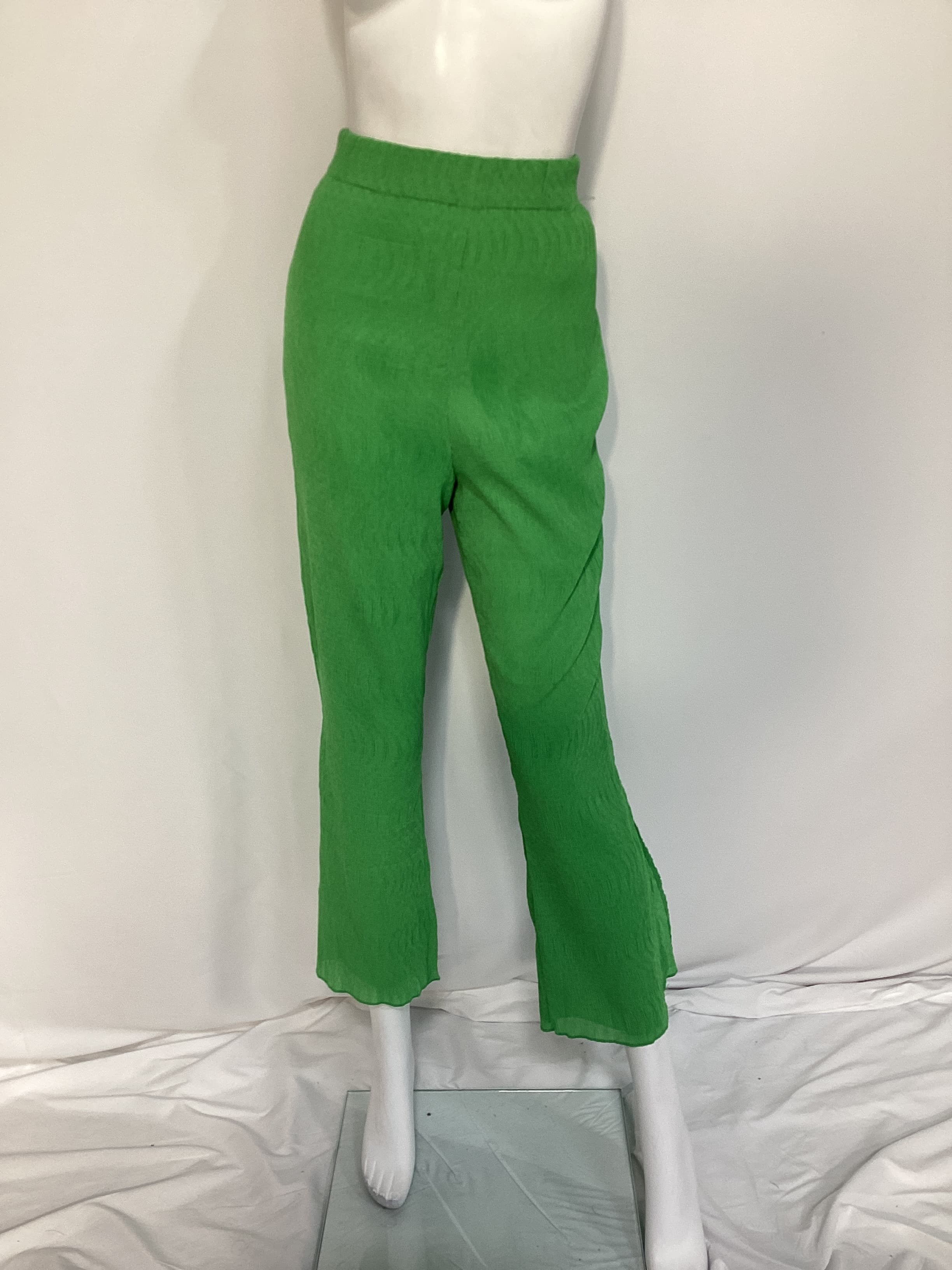 Linez Pants In Green - Image 2