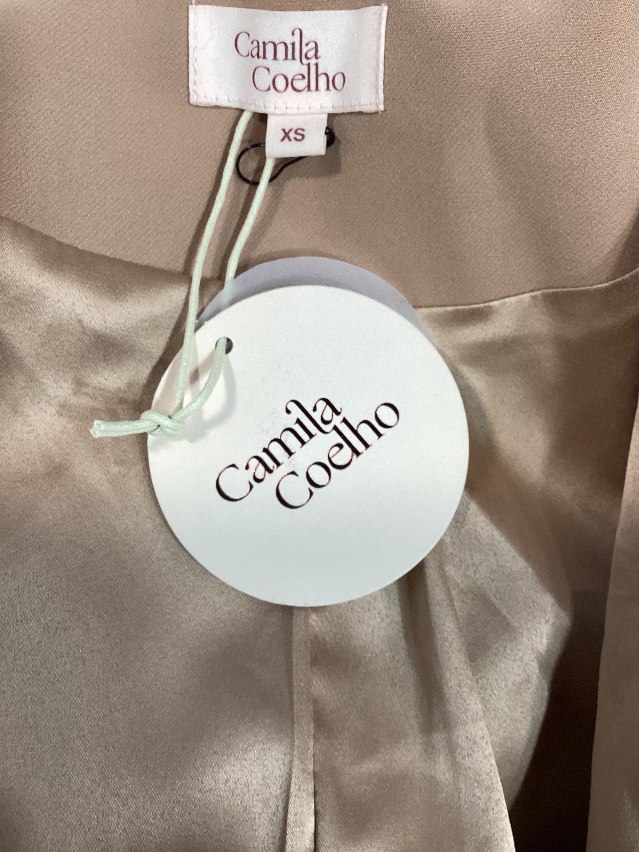Davide Blazer Dress In Nude Toffee - Image 4