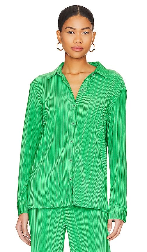 Hazel Top In Monstera - Image 1
