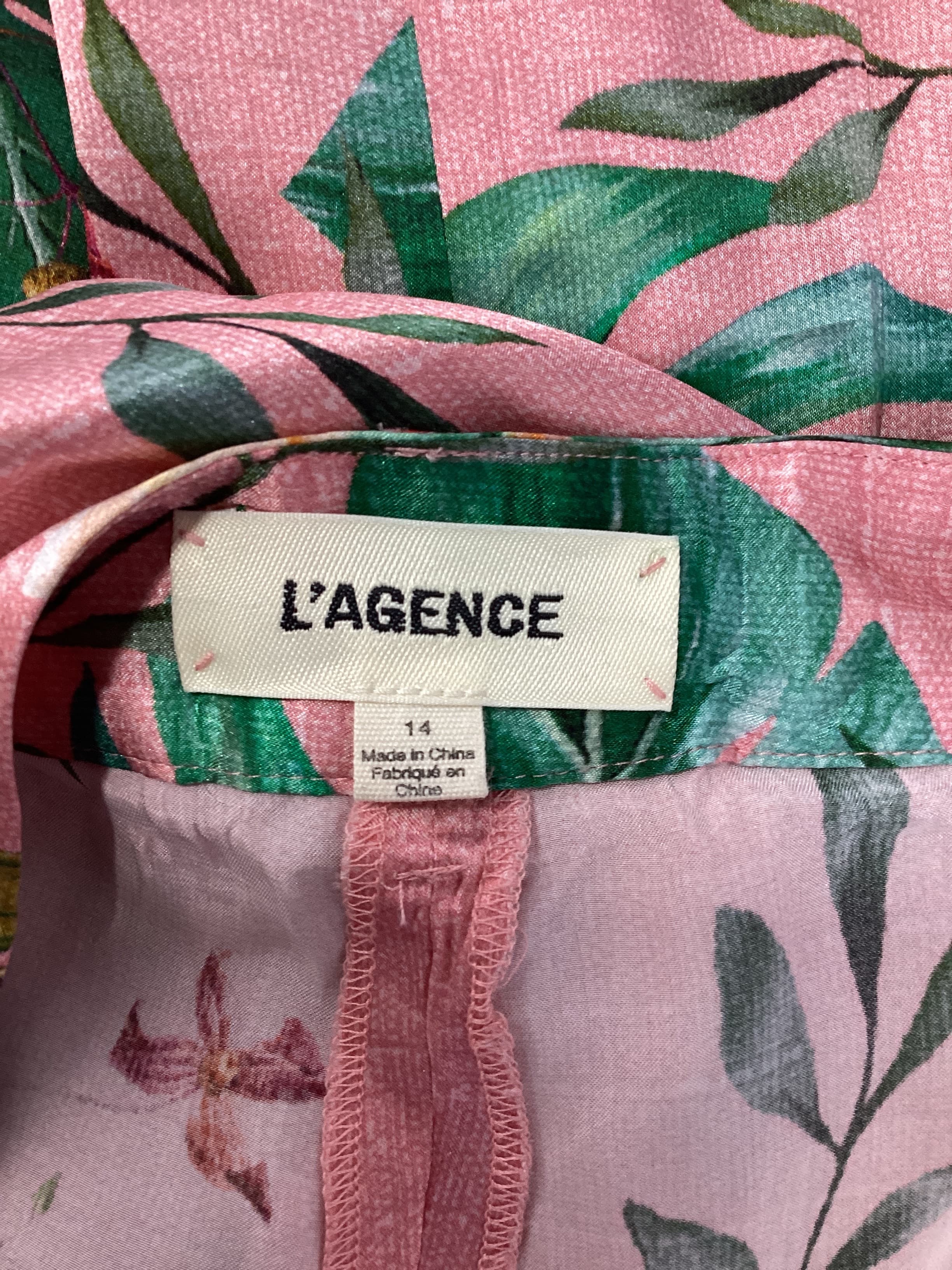 Gavin Wide Leg Pant In Pink Blush Tropical Floral - Image 2