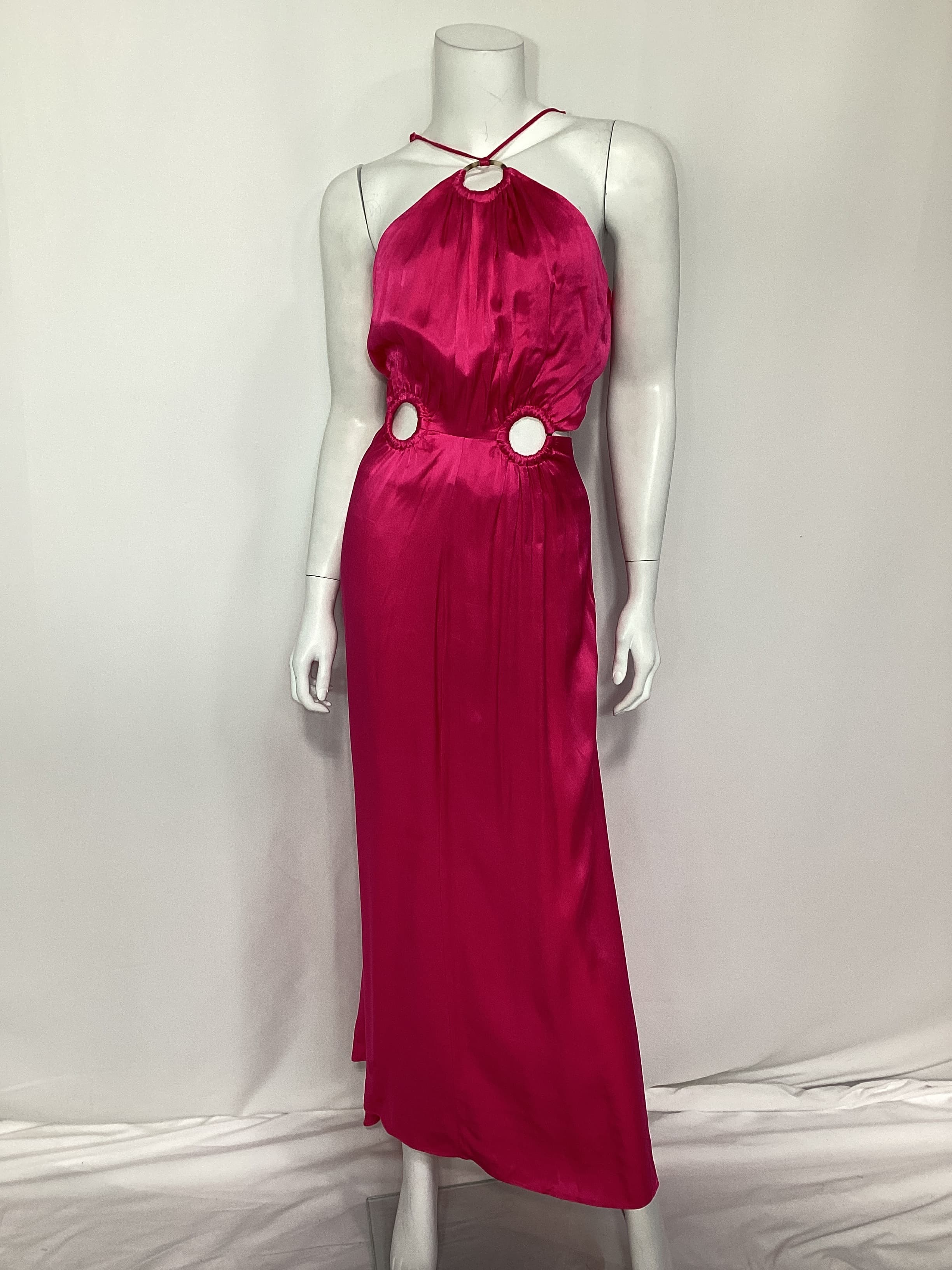 Visitant Maxi Dress In Hot Pink - Image 2