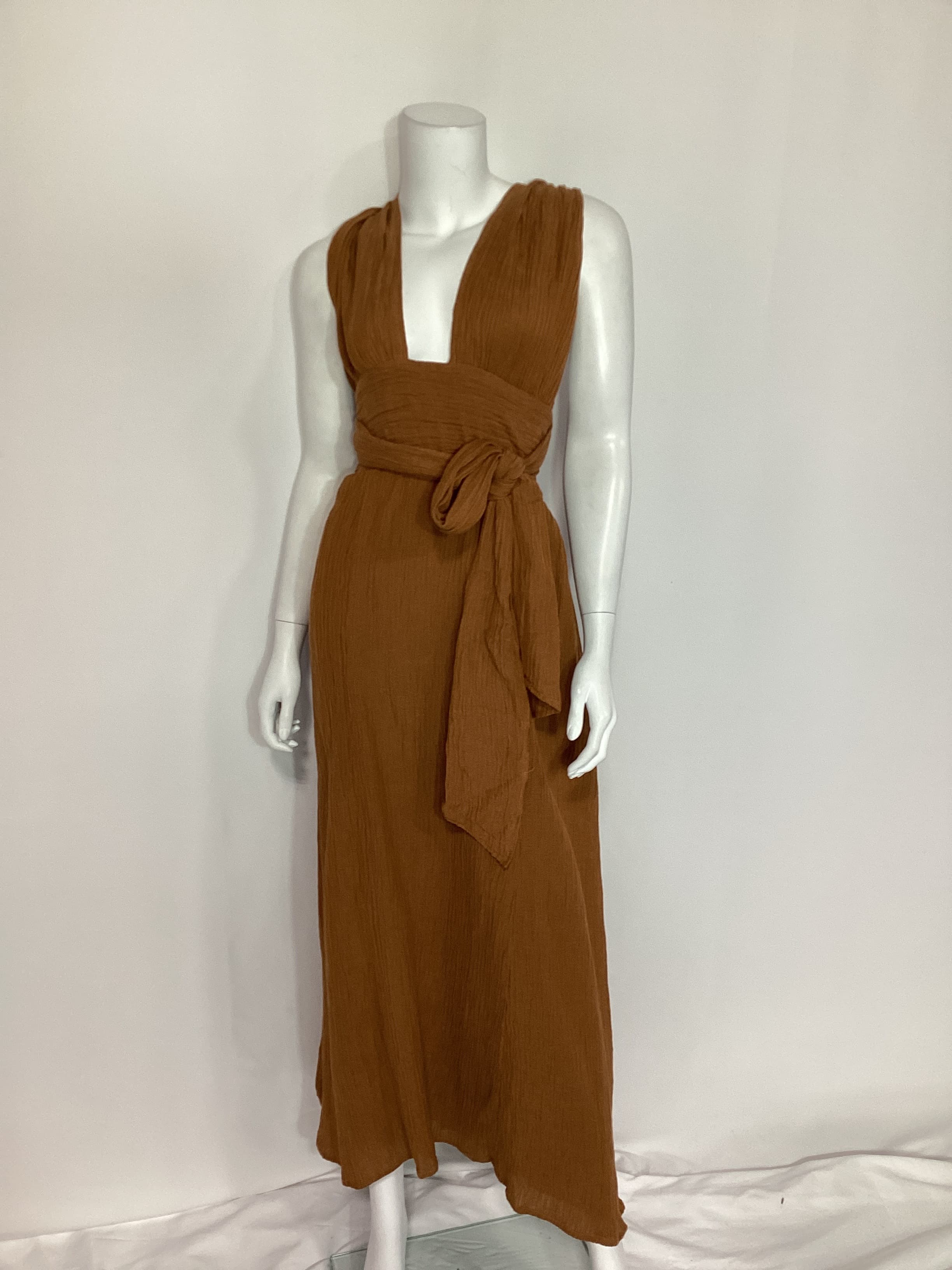 Tropiques Maxi Dress In Caramel - Image 3