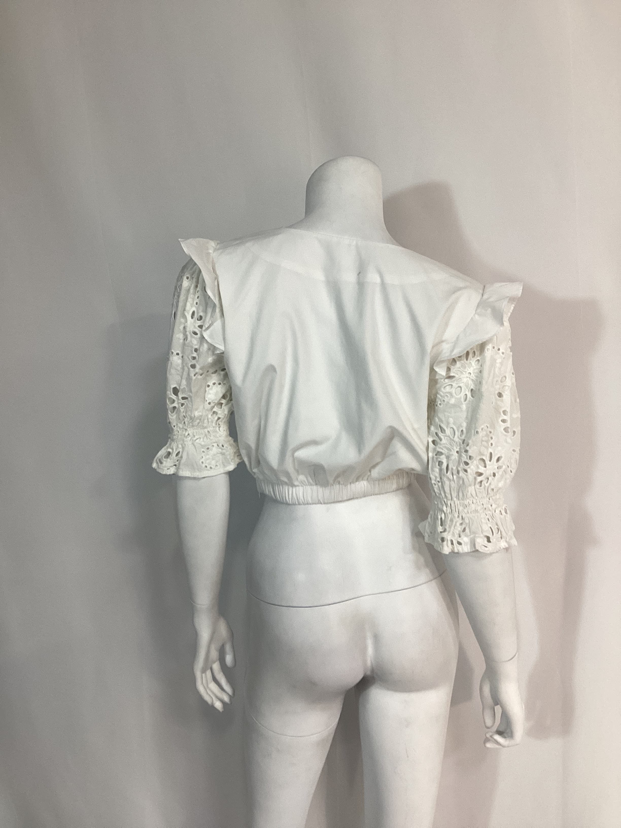 Pixie Knot Top In White - Image 3