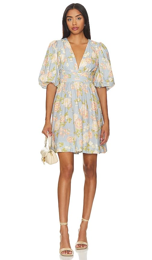 Gayle Dress In Mellow Brook Crystal - Image 1