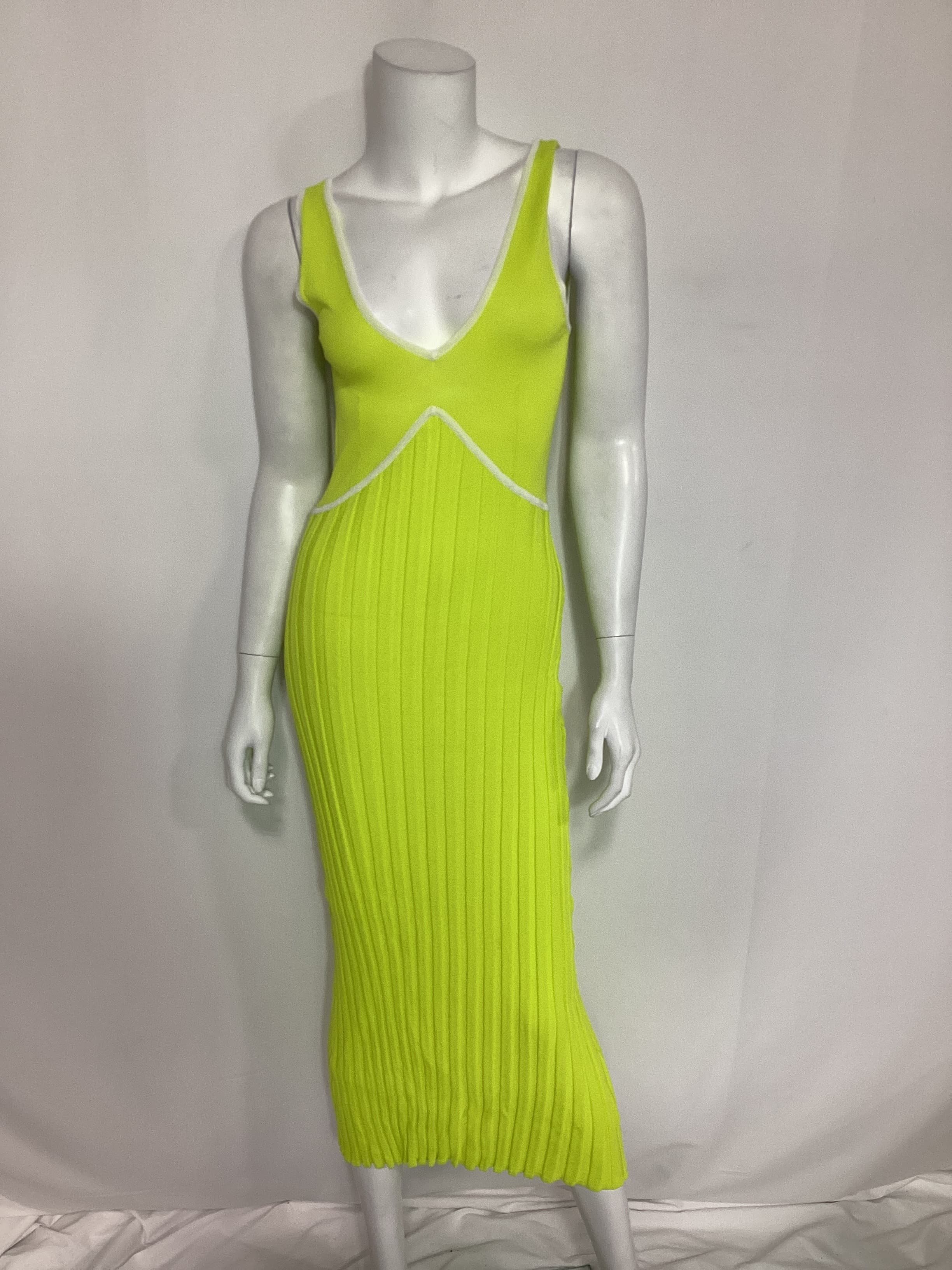 The Aubrey Dress In Pear - Image 2