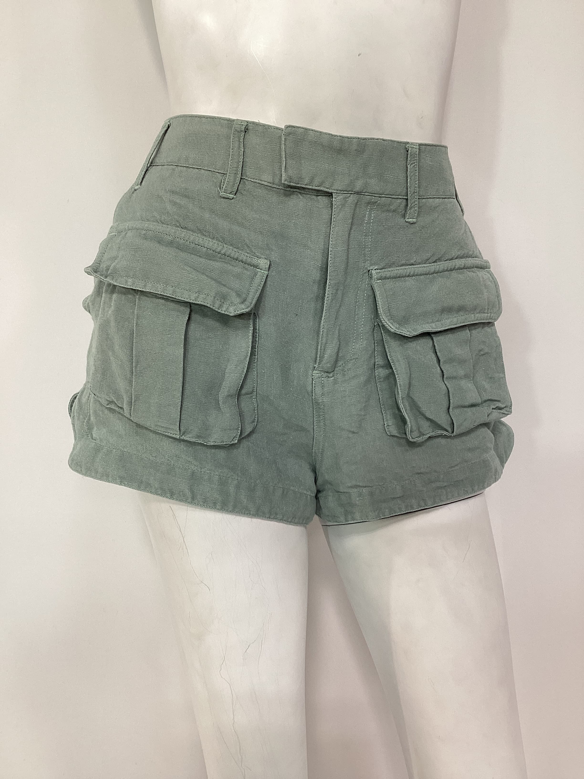 The Samy Short In Sage Green - Image 2
