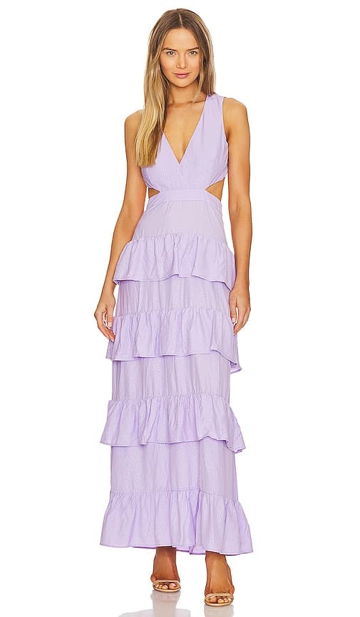 Christy Maxi Dress In Lavender - Image 1