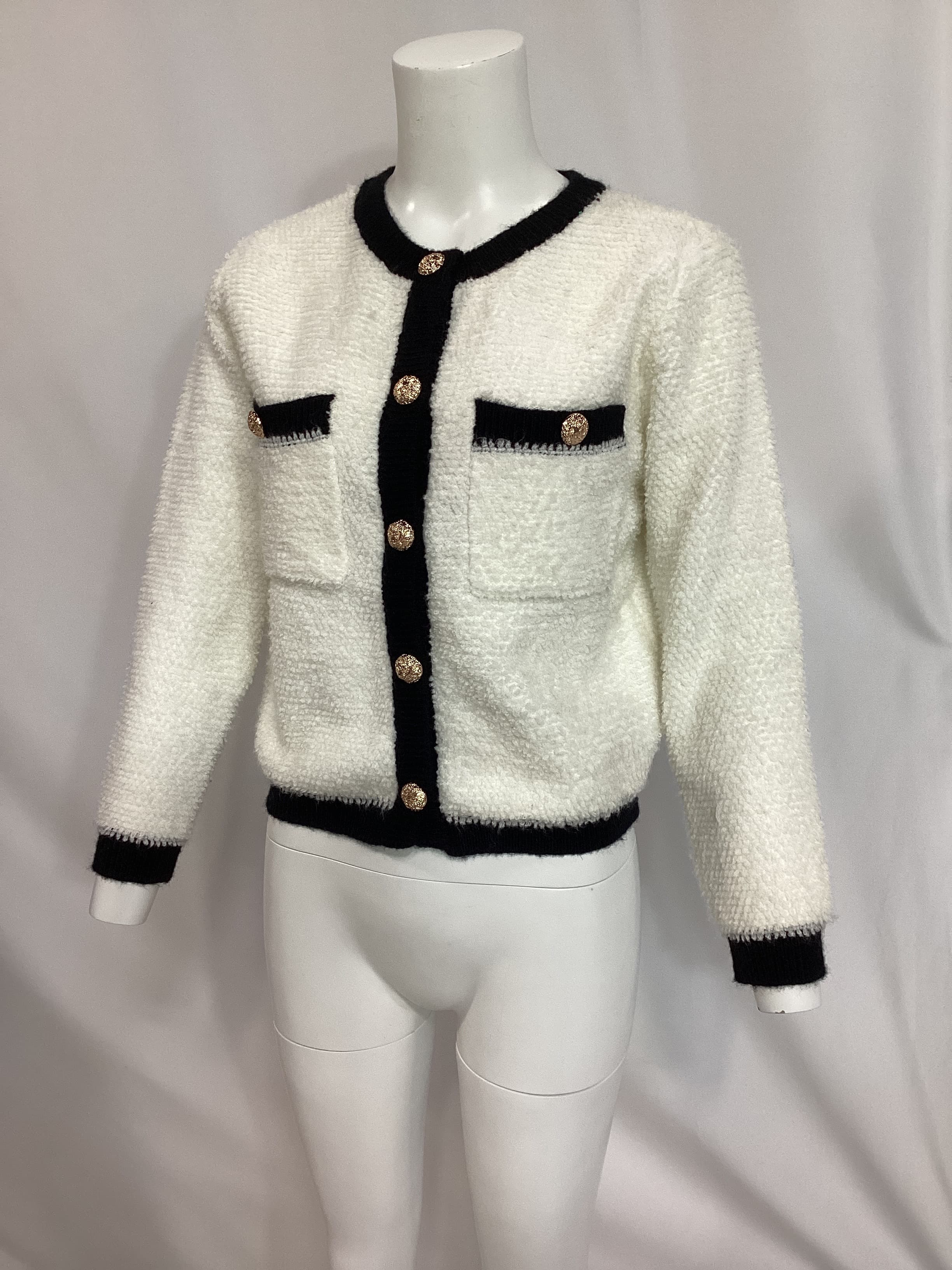 Bon Sweater In Ivory & Black - Image 2