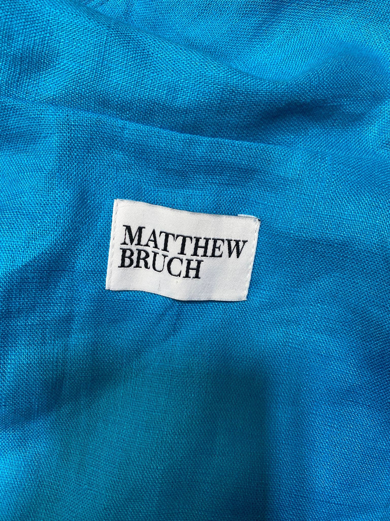 Vest With Triangle Top In Aquamarine - Image 2