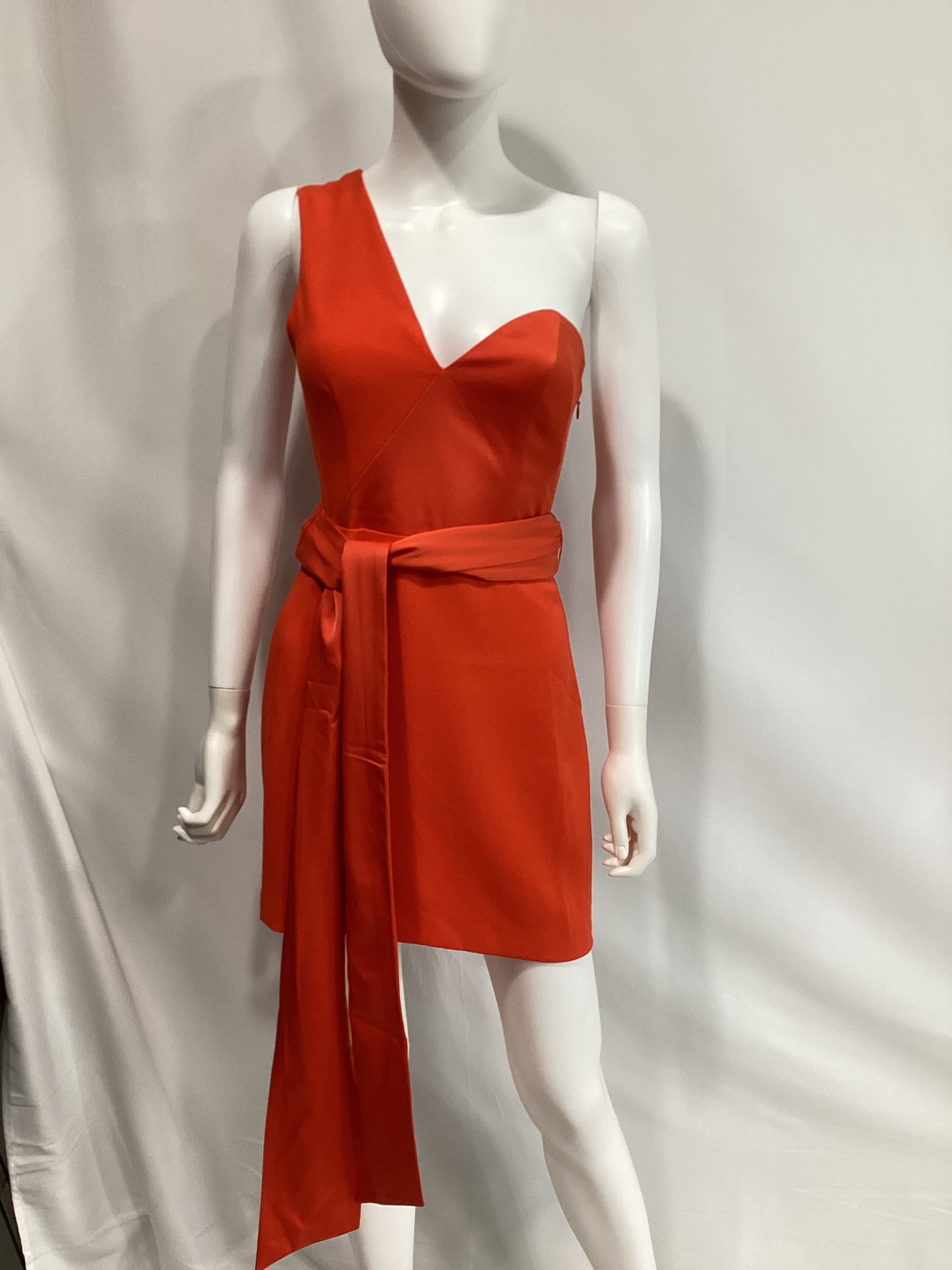 Jasper Mini Dress In Red Orange - Image 2