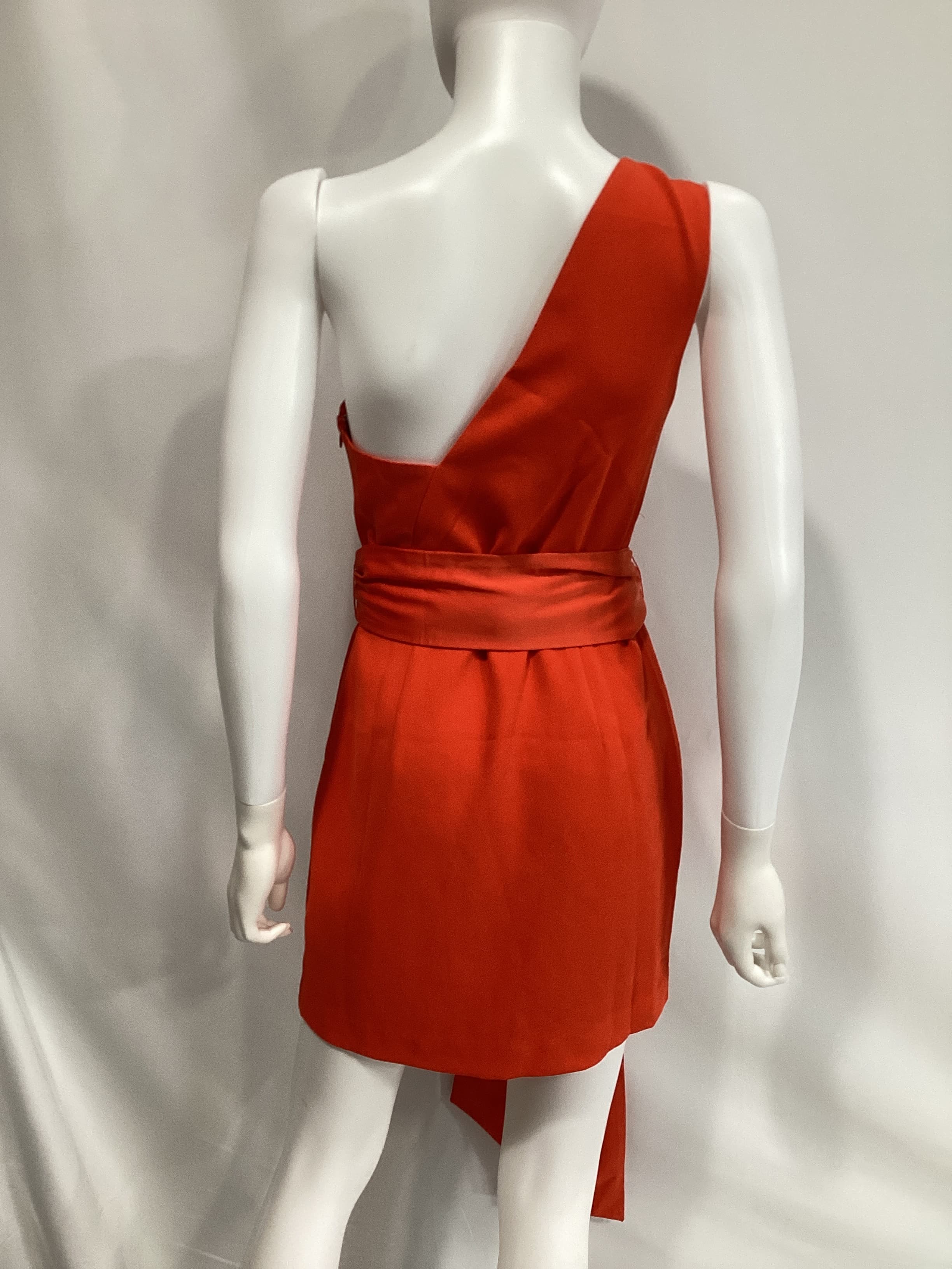 Jasper Mini Dress In Red Orange - Image 4