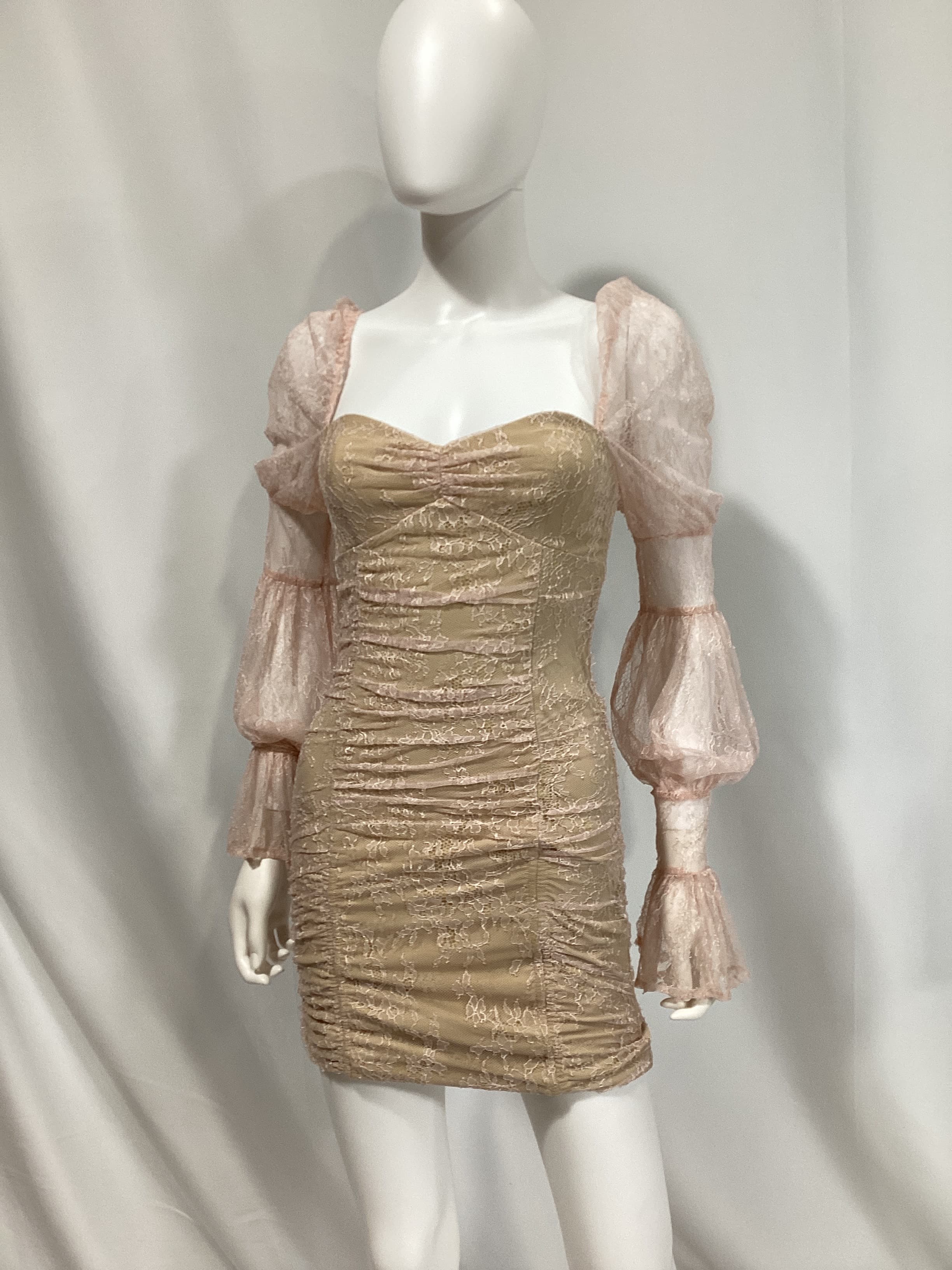 Michael Costello X Revolve Isadora Mini Dress In Baby Pink - Image 3