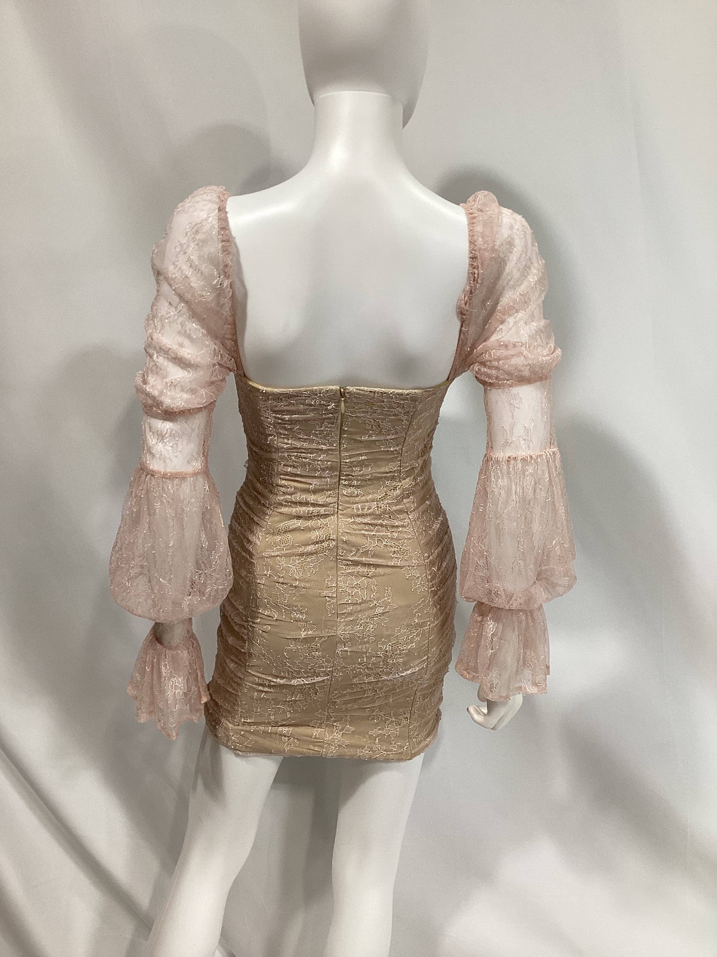 Michael Costello X Revolve Isadora Mini Dress In Baby Pink - Image 4