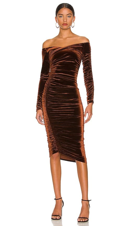 Santo Dress In Chocolate - Image 1