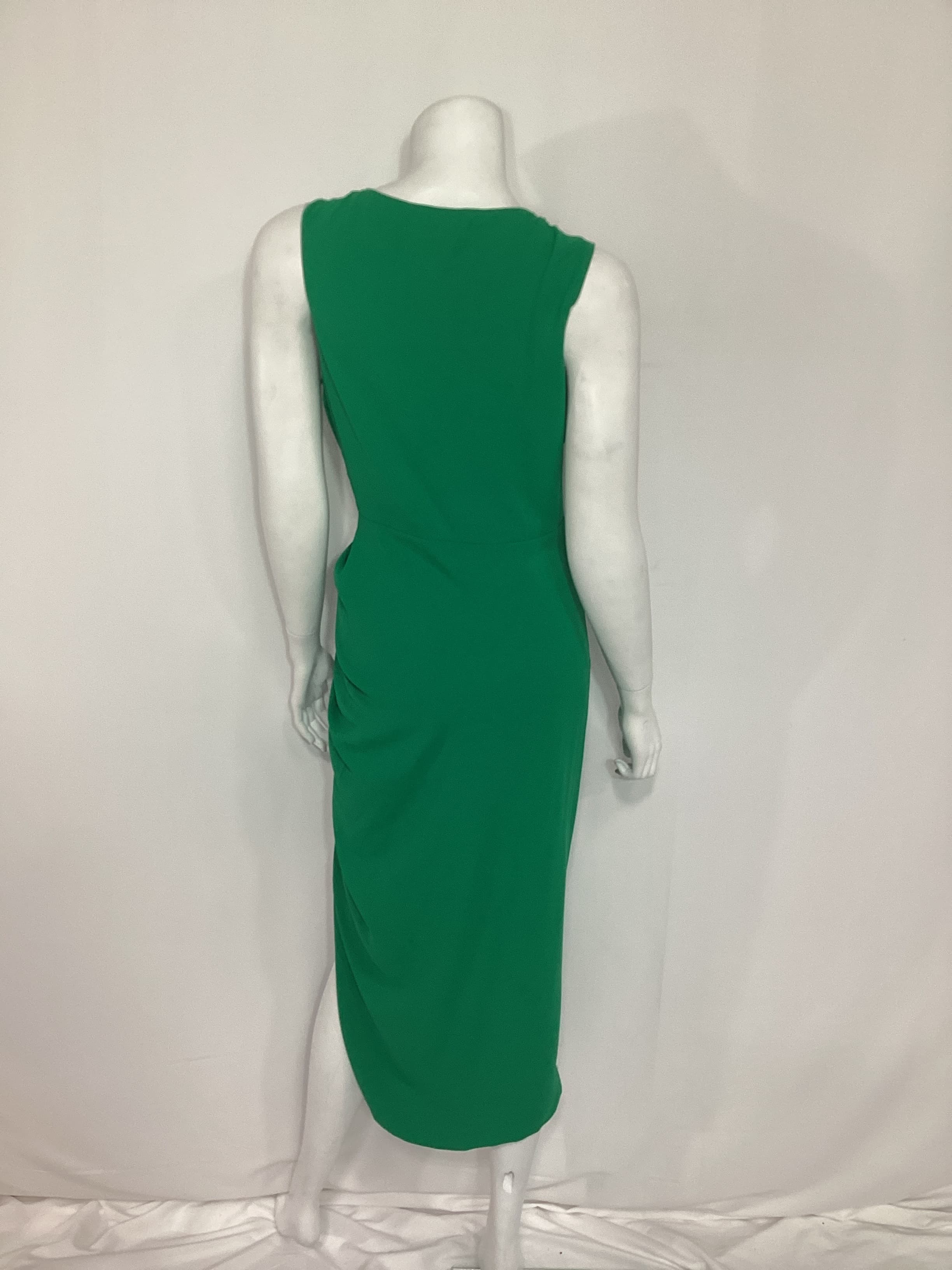 Pomona Dress In Dark Green - Image 3
