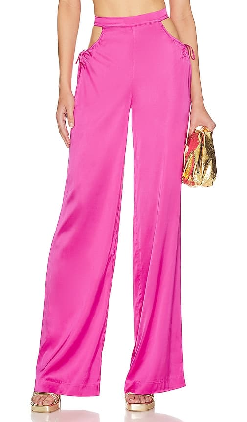Vicky Pant In Hot Pink - Image 1