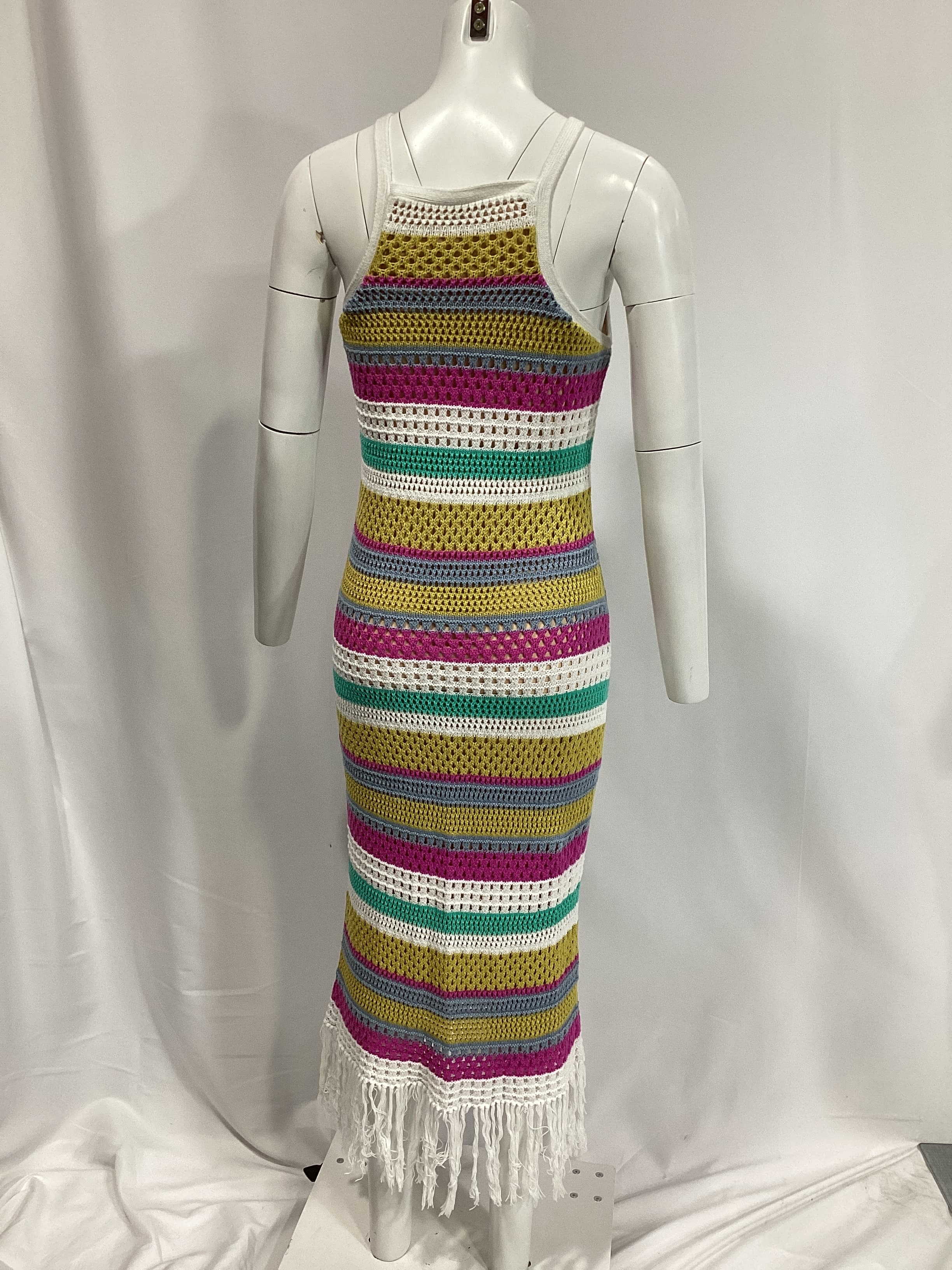 Lucia Dress In Cyan Multi - Image 3
