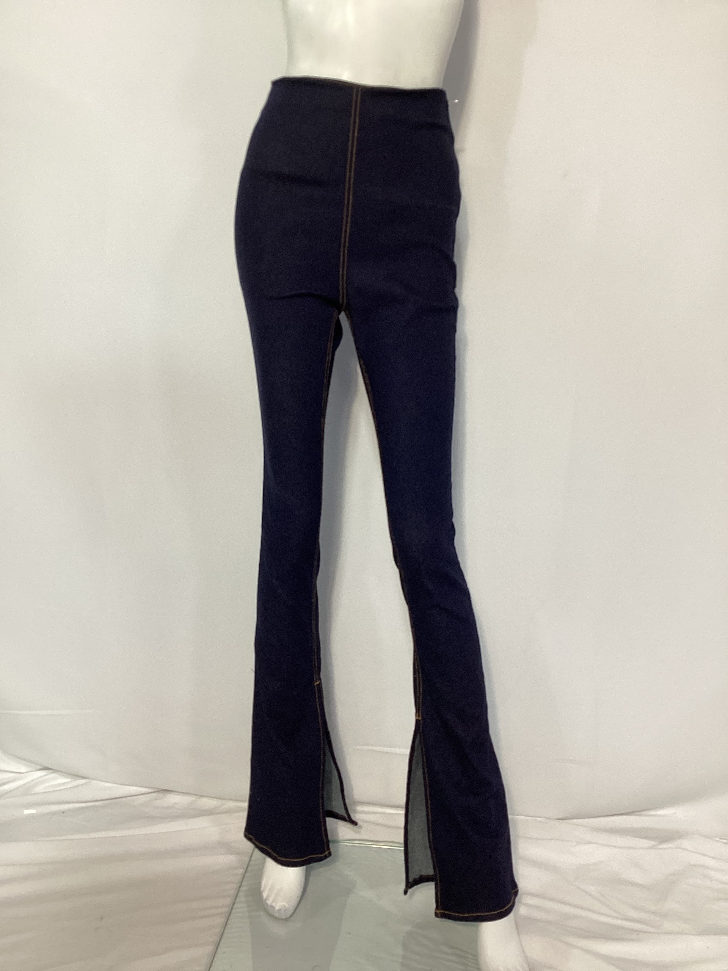 Split Hem Jegging In Midnight - Image 2