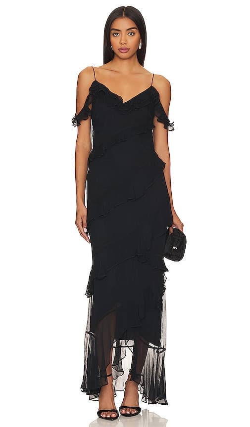 House Of Harlow 1960 X Revolve Maxime Maxi Dress In Black - Image 1