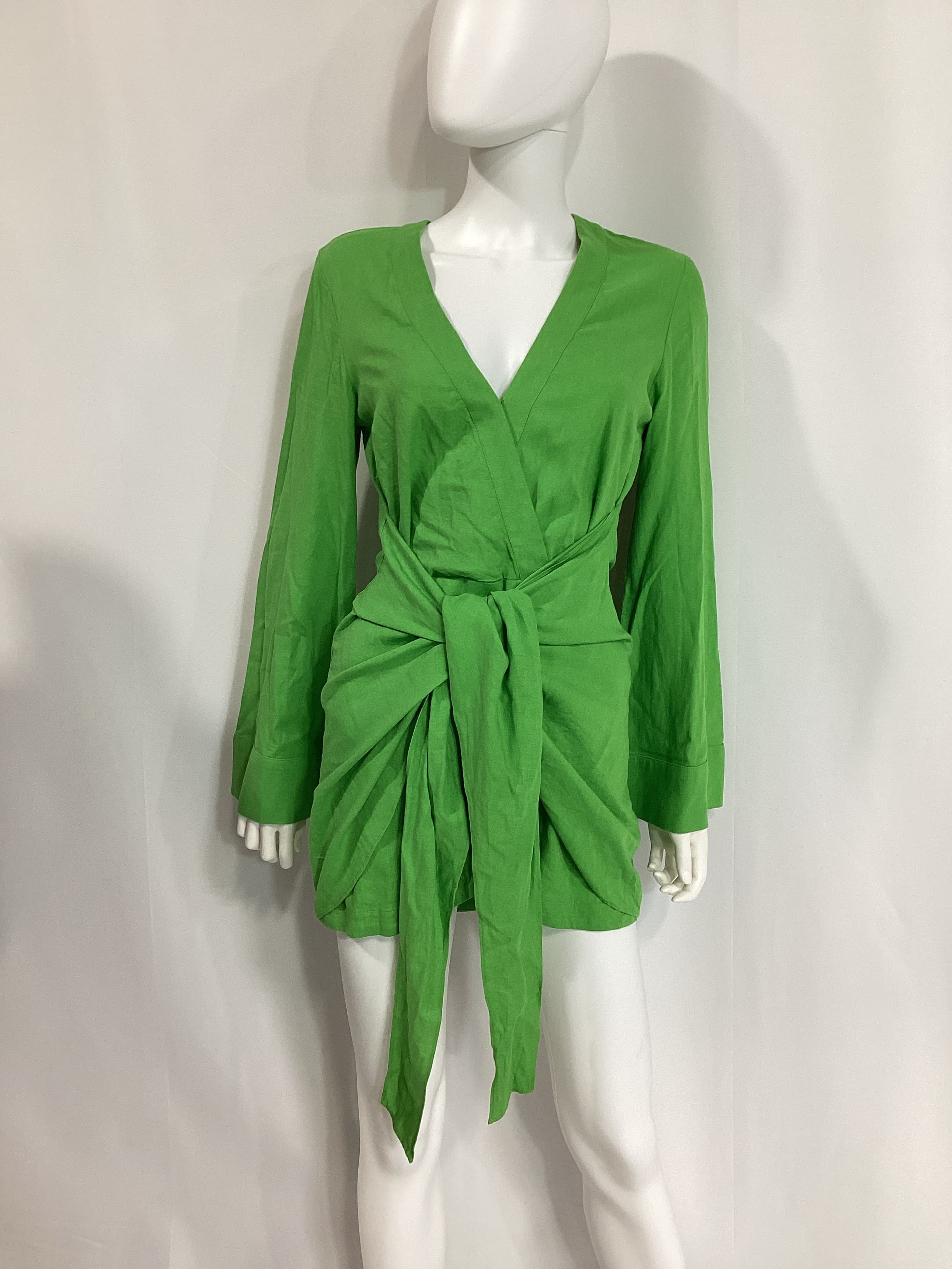 The Janeiro Mini Dress In Lime - Image 3
