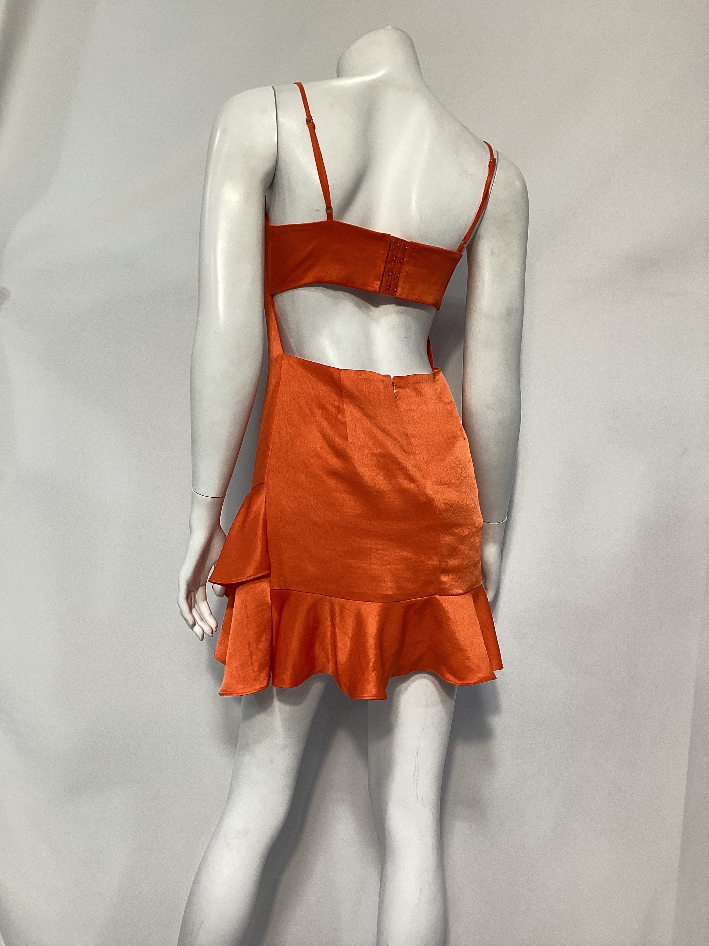 Sweetie Dress In Bright Orange - Image 2