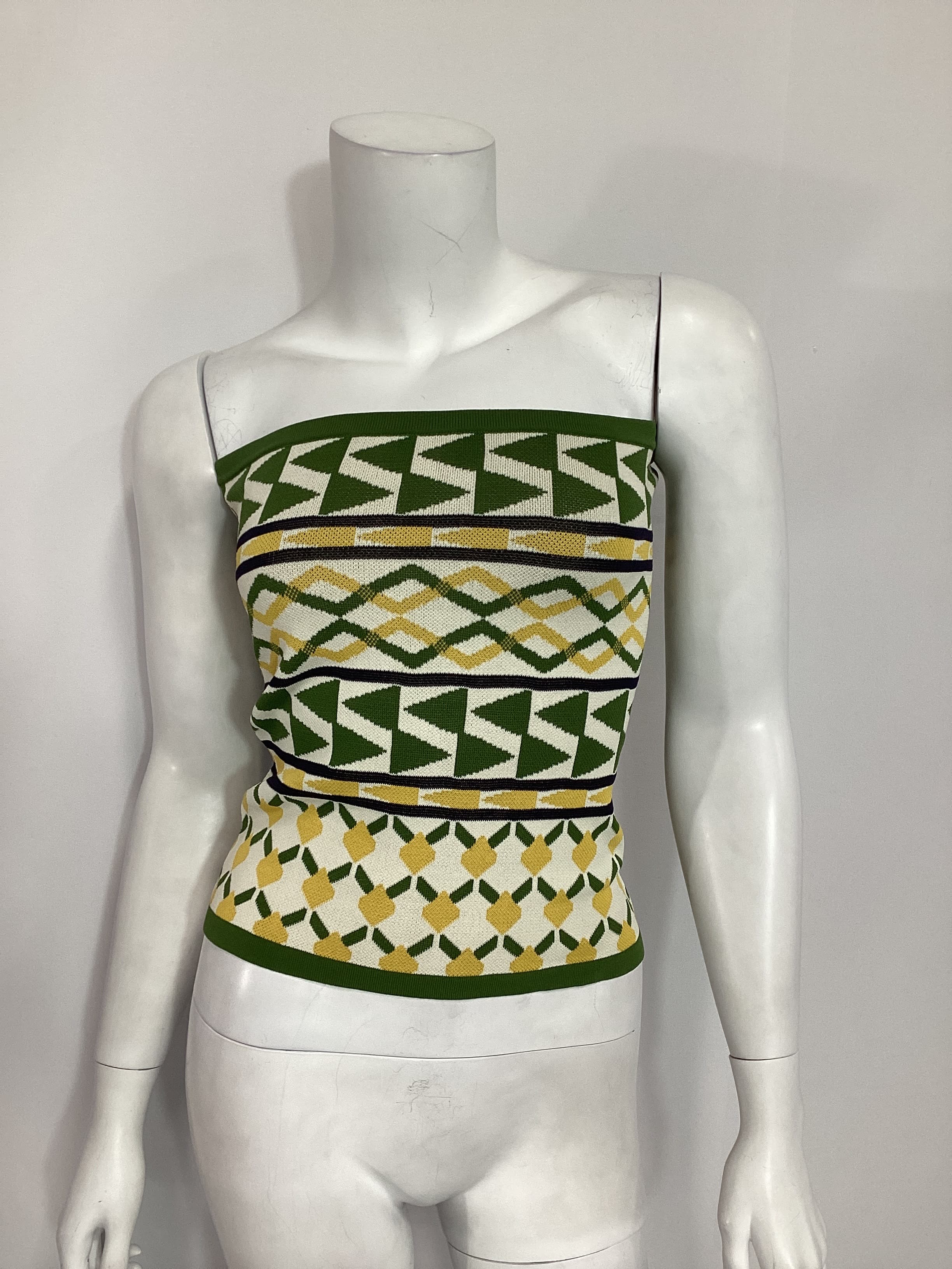 Aida Top In Limoncello Geo - Image 4