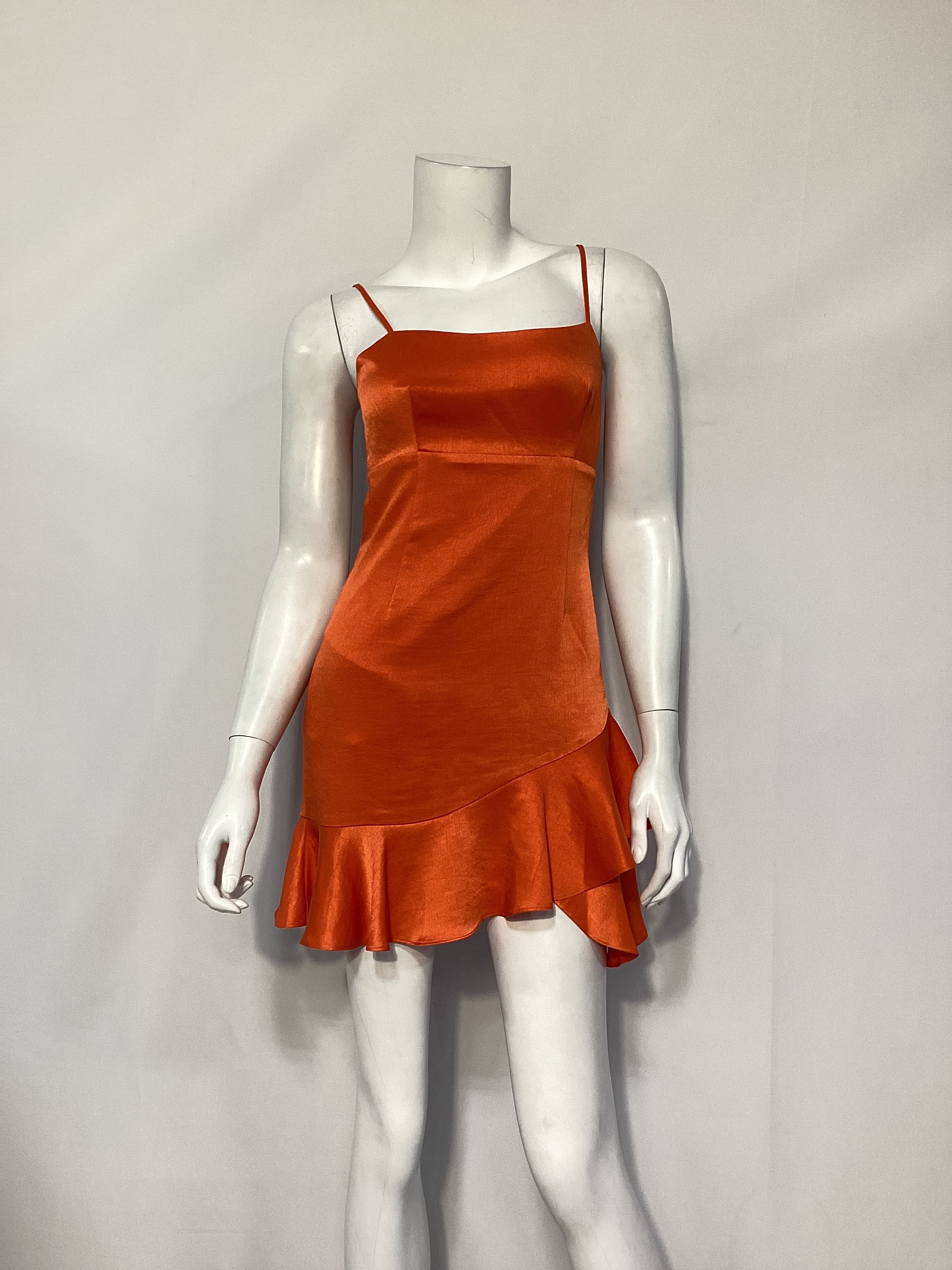 Sweetie Dress In Bright Orange - Image 3