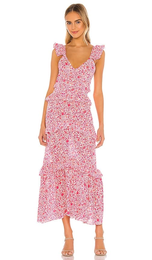 Morrison Dress In Pink Animal Floral - Image 1
