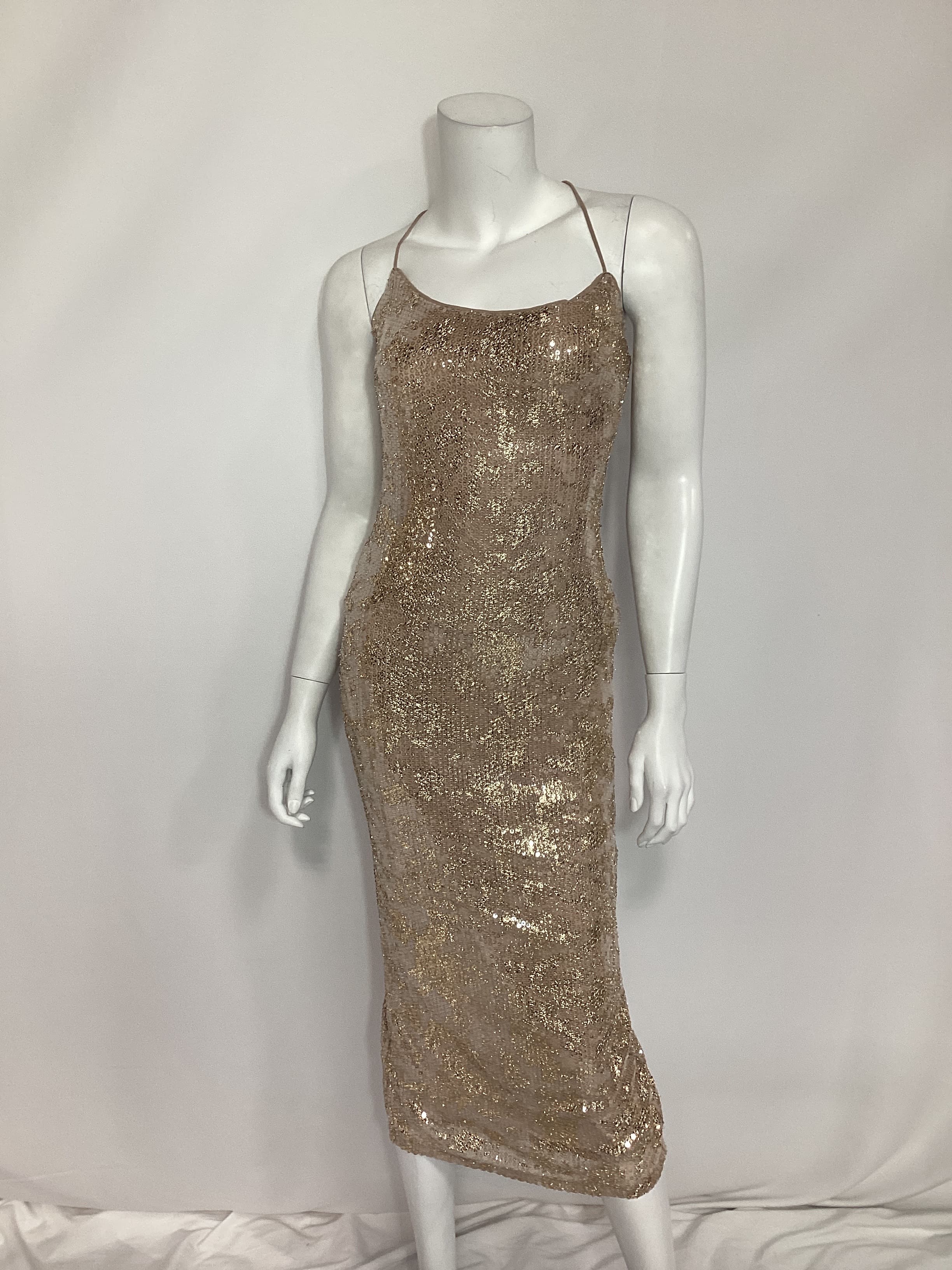 Jobelle Midi Dress In Taupe - Image 2