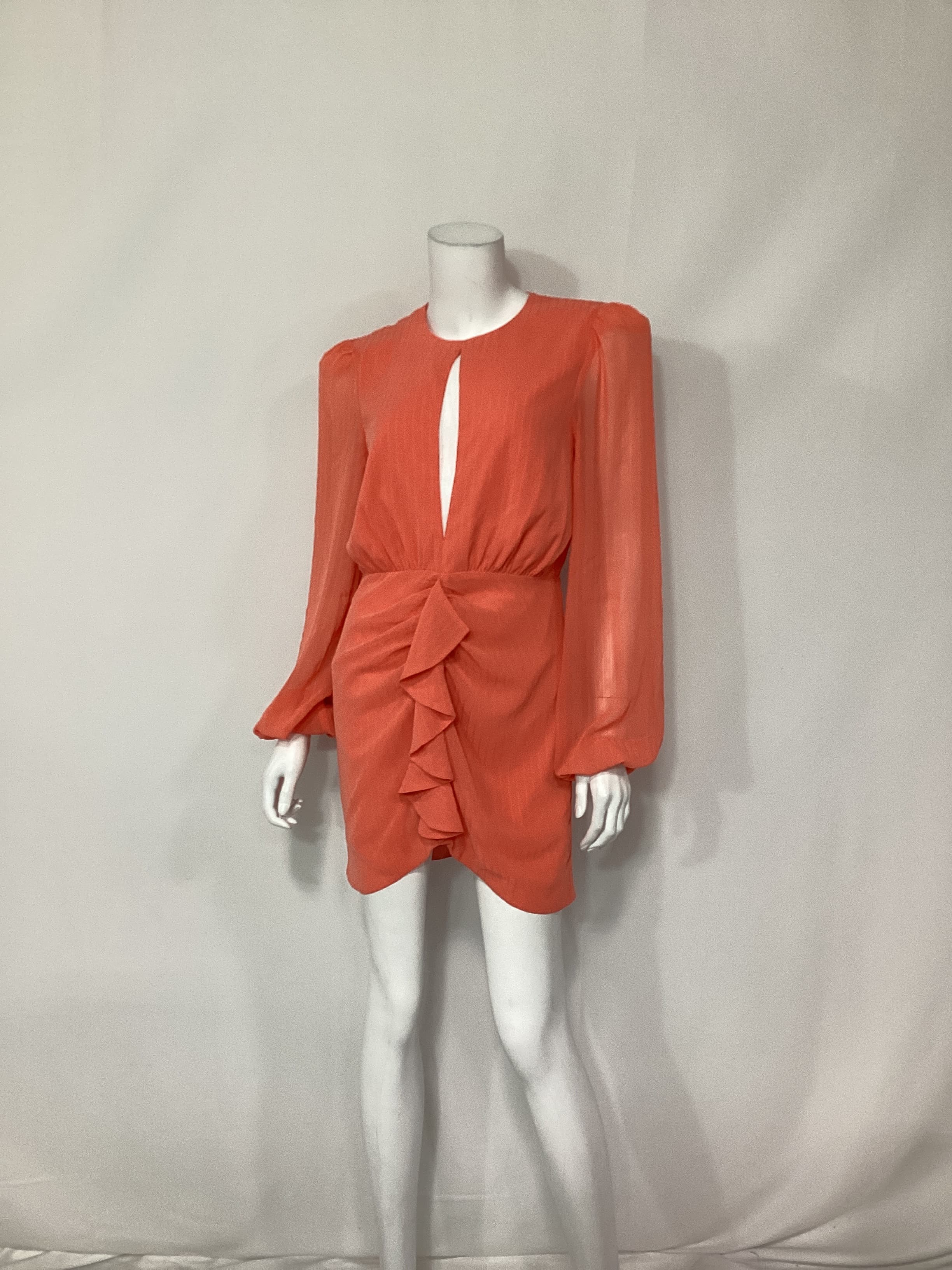 Arijana Mini Dress In Coral - Image 2
