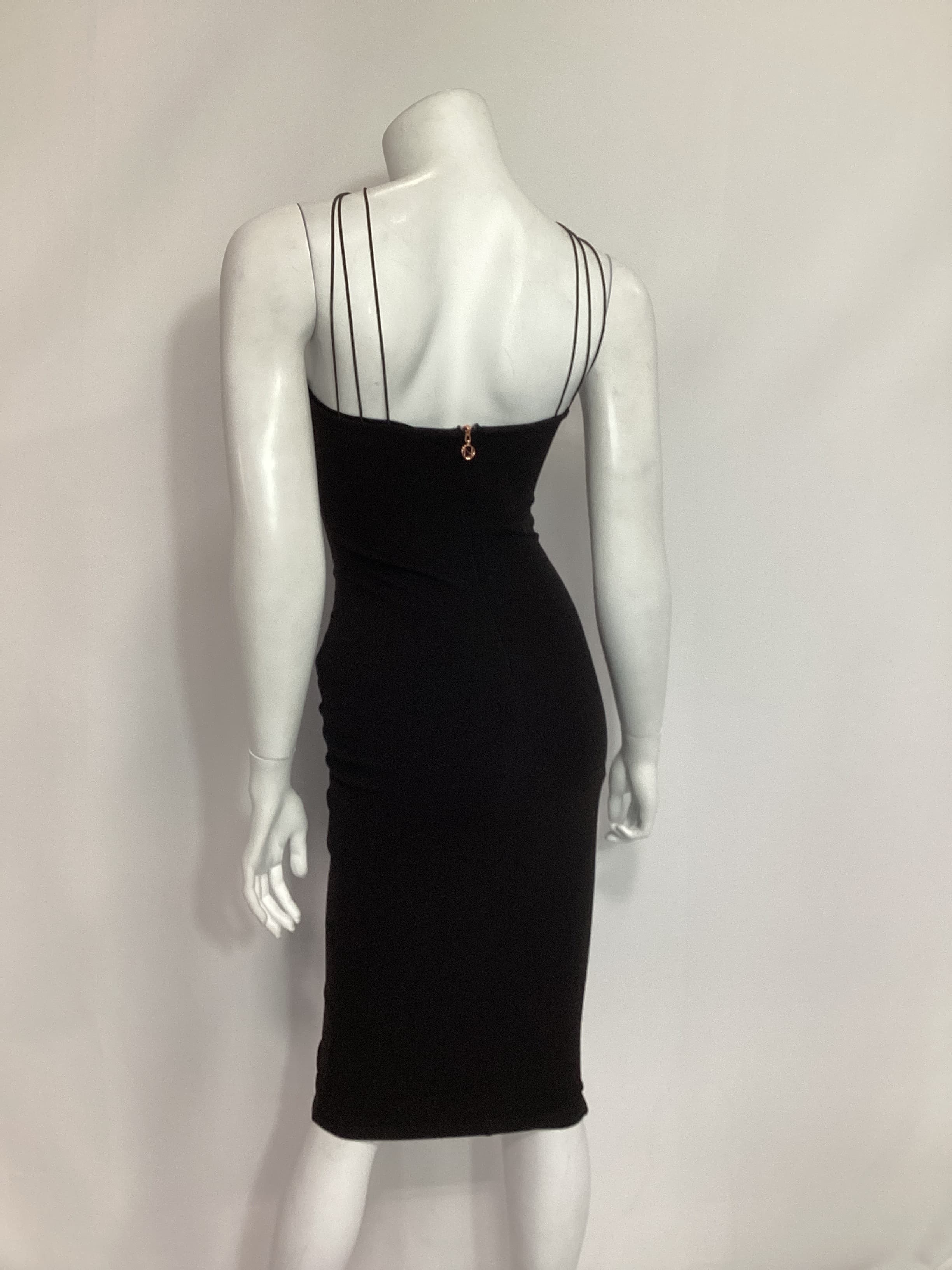 Trinity Two Way Midi Dress In Black - Image 4
