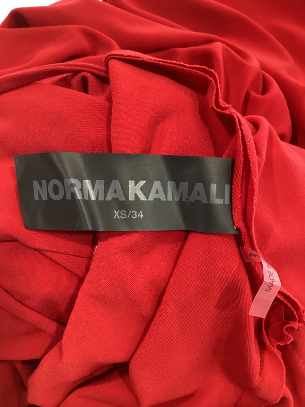 Norma Kamali X Revolve Low Back Slip Mermaid Fishtail Gown In Red - Image 3